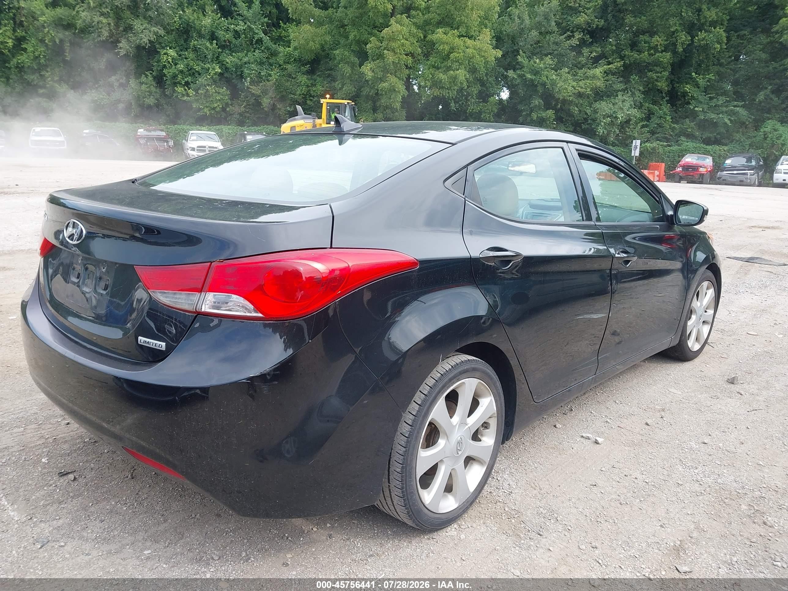 2013 Hyundai Elantra Limited Black vin: 5NPDH4AE8DH388969