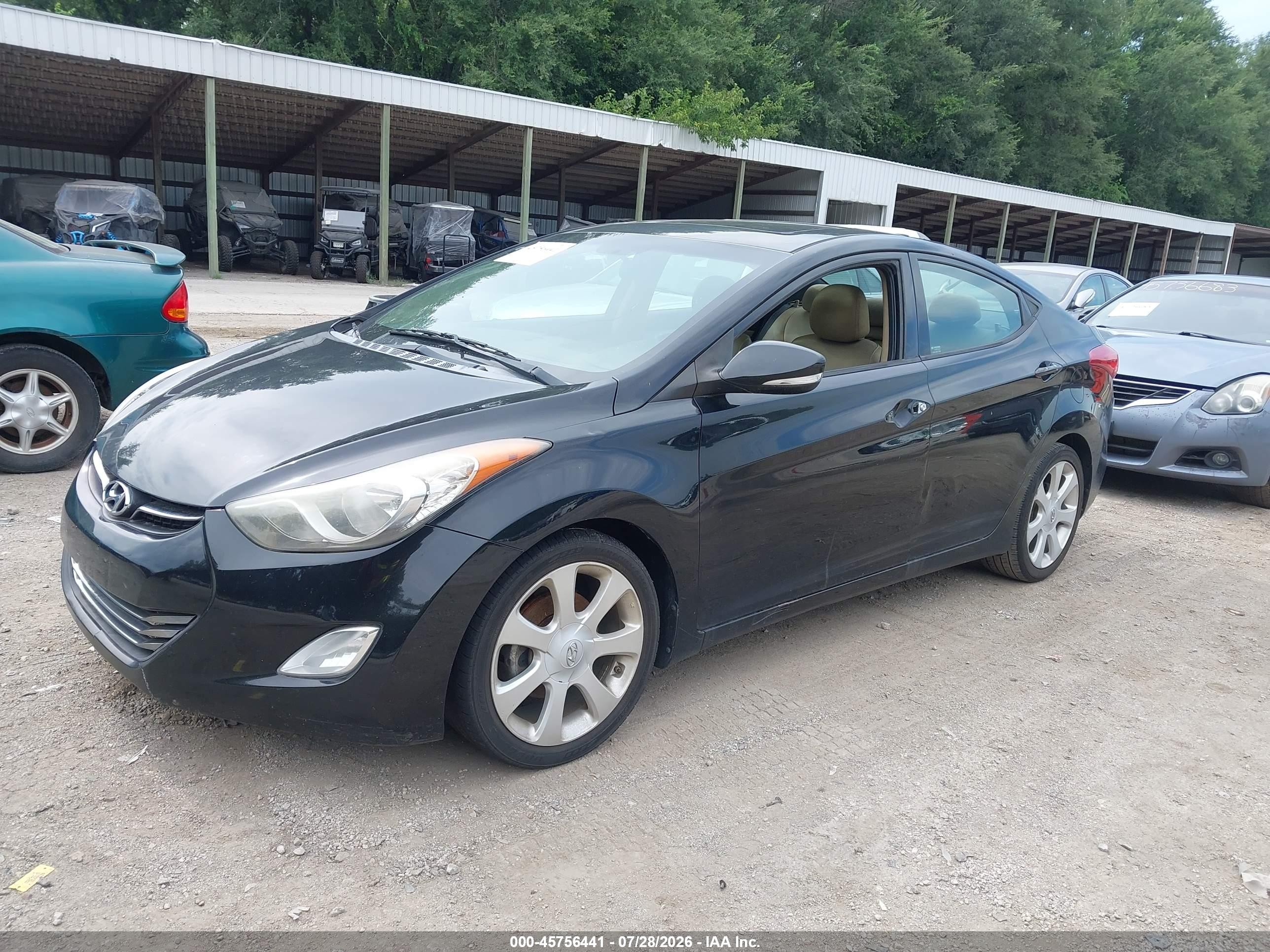 2013 Hyundai Elantra Limited Black vin: 5NPDH4AE8DH388969