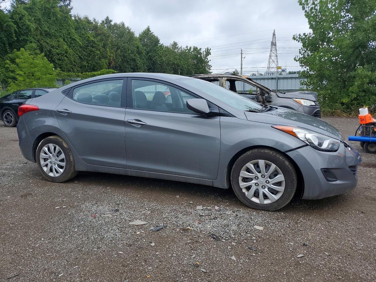 2013 Hyundai Elantra Gls Gray vin: 5NPDH4AE8DH390799
