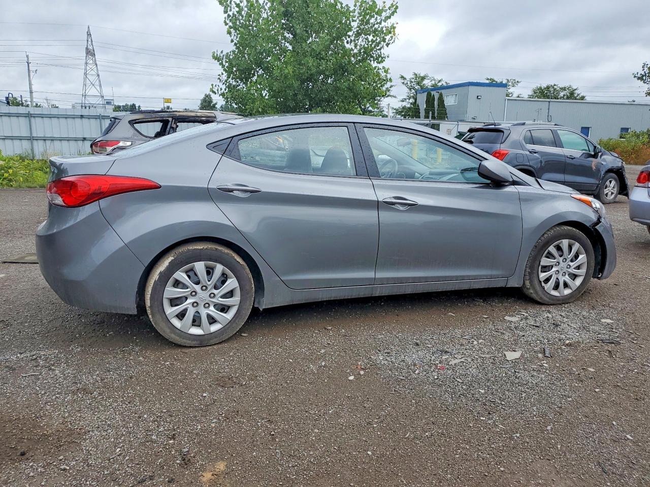 2013 Hyundai Elantra Gls Gray vin: 5NPDH4AE8DH390799