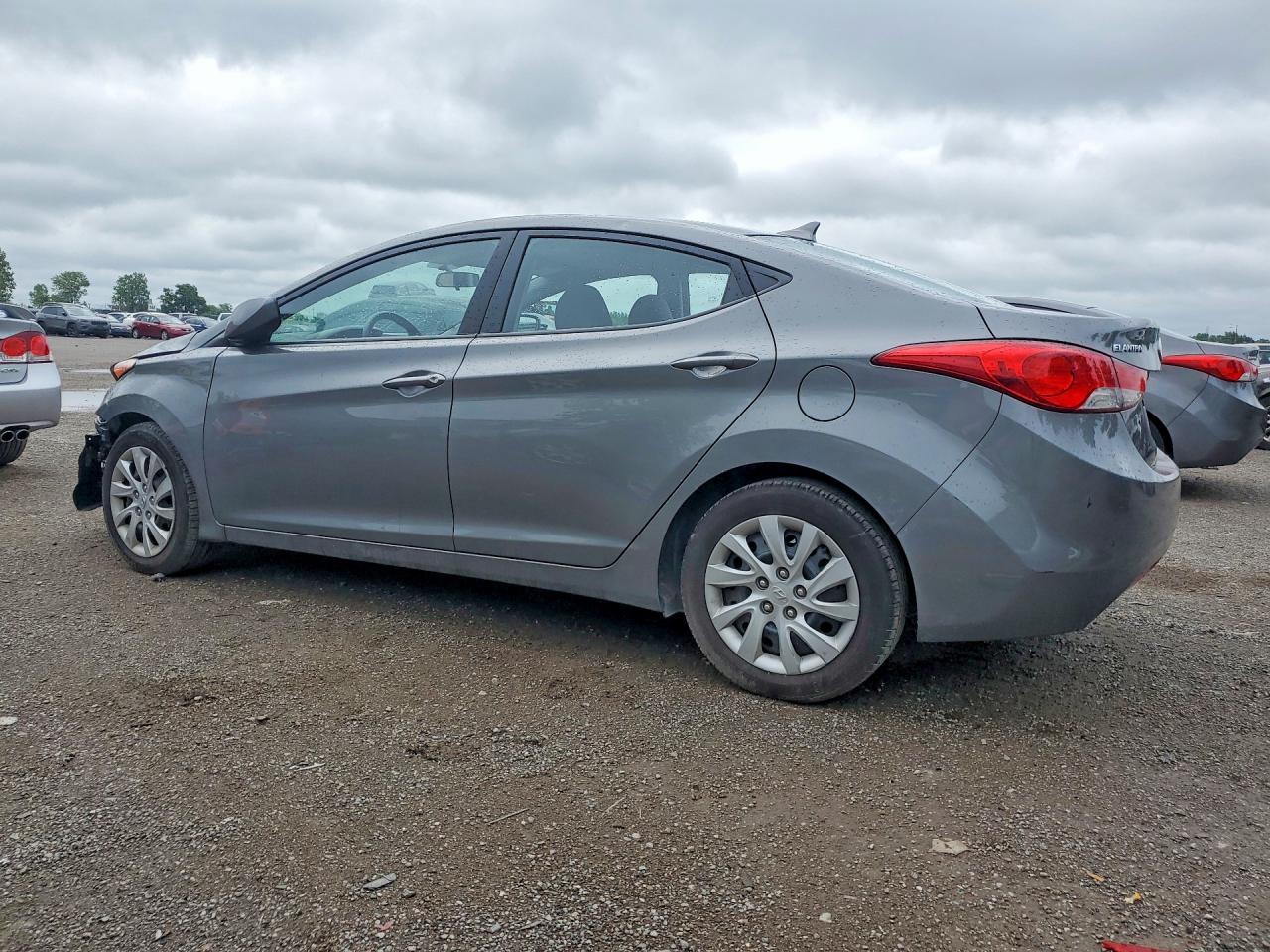 2013 Hyundai Elantra Gls Gray vin: 5NPDH4AE8DH390799