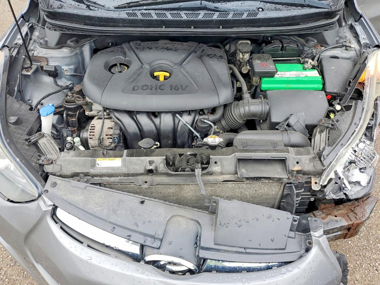 2013 Hyundai Elantra Gls Gray vin: 5NPDH4AE8DH390799