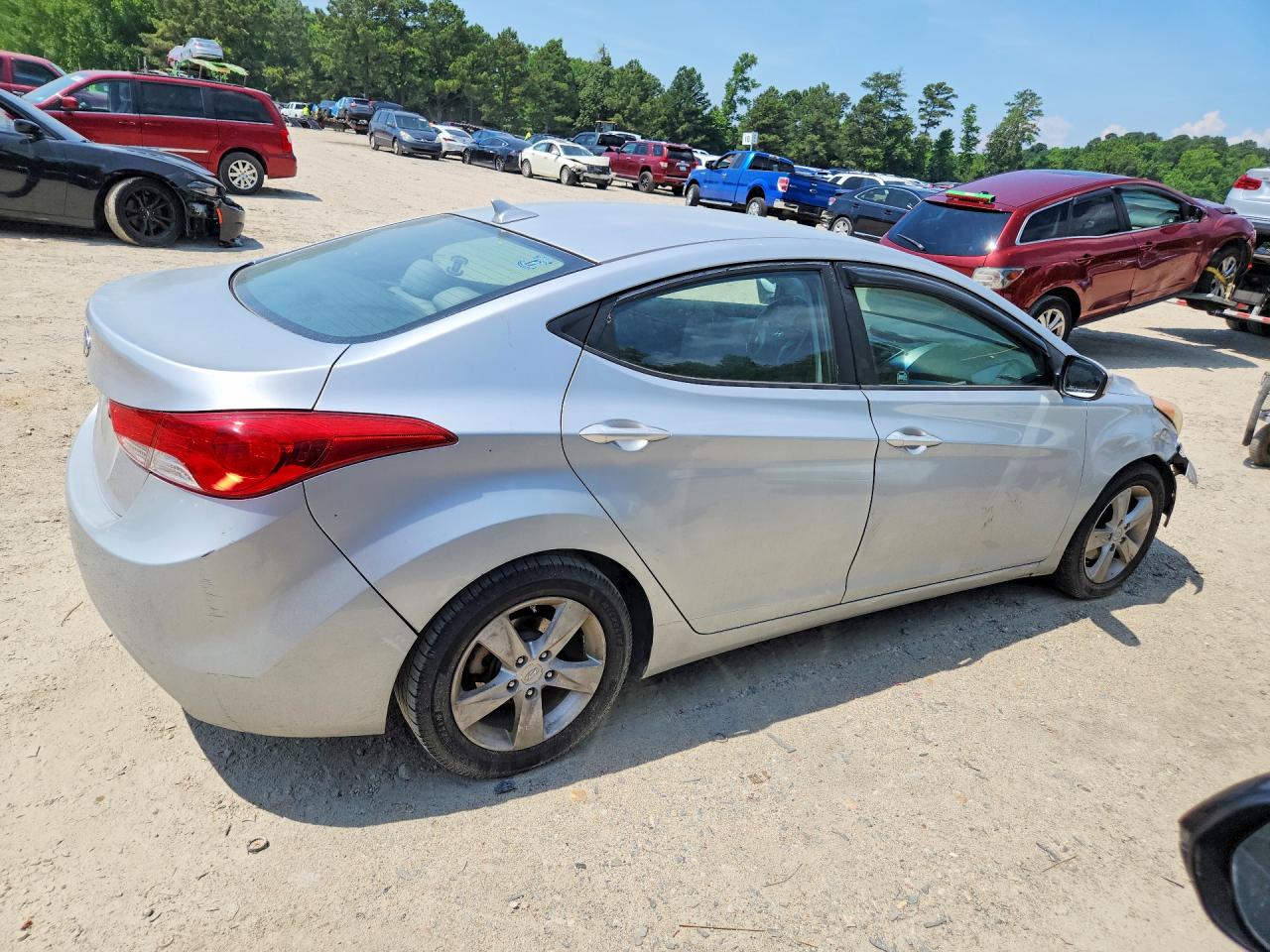 2013 Hyundai Elantra Gls Silver vin: 5NPDH4AE8DH390978