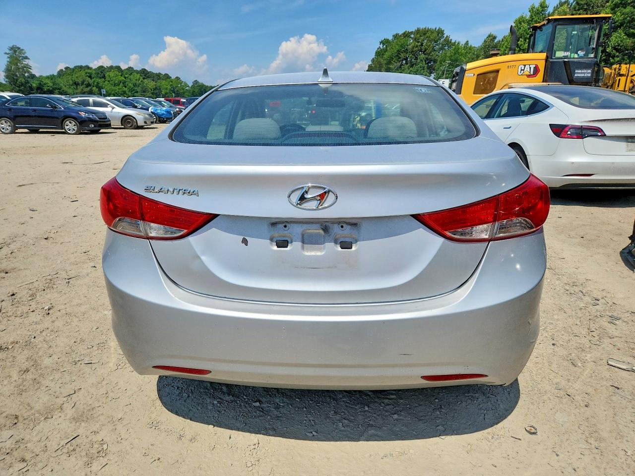 2013 Hyundai Elantra Gls Silver vin: 5NPDH4AE8DH390978