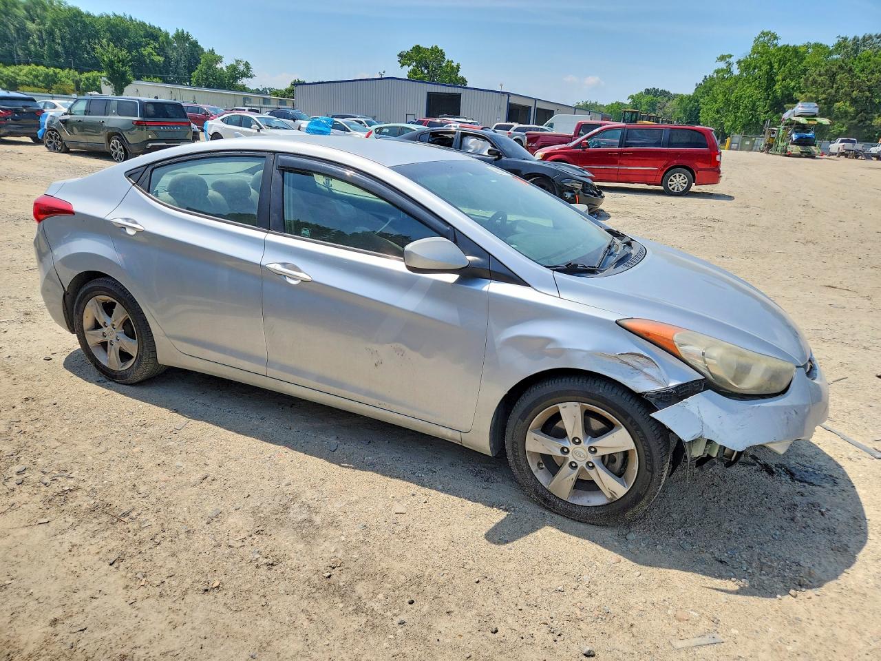 2013 Hyundai Elantra Gls Silver vin: 5NPDH4AE8DH390978