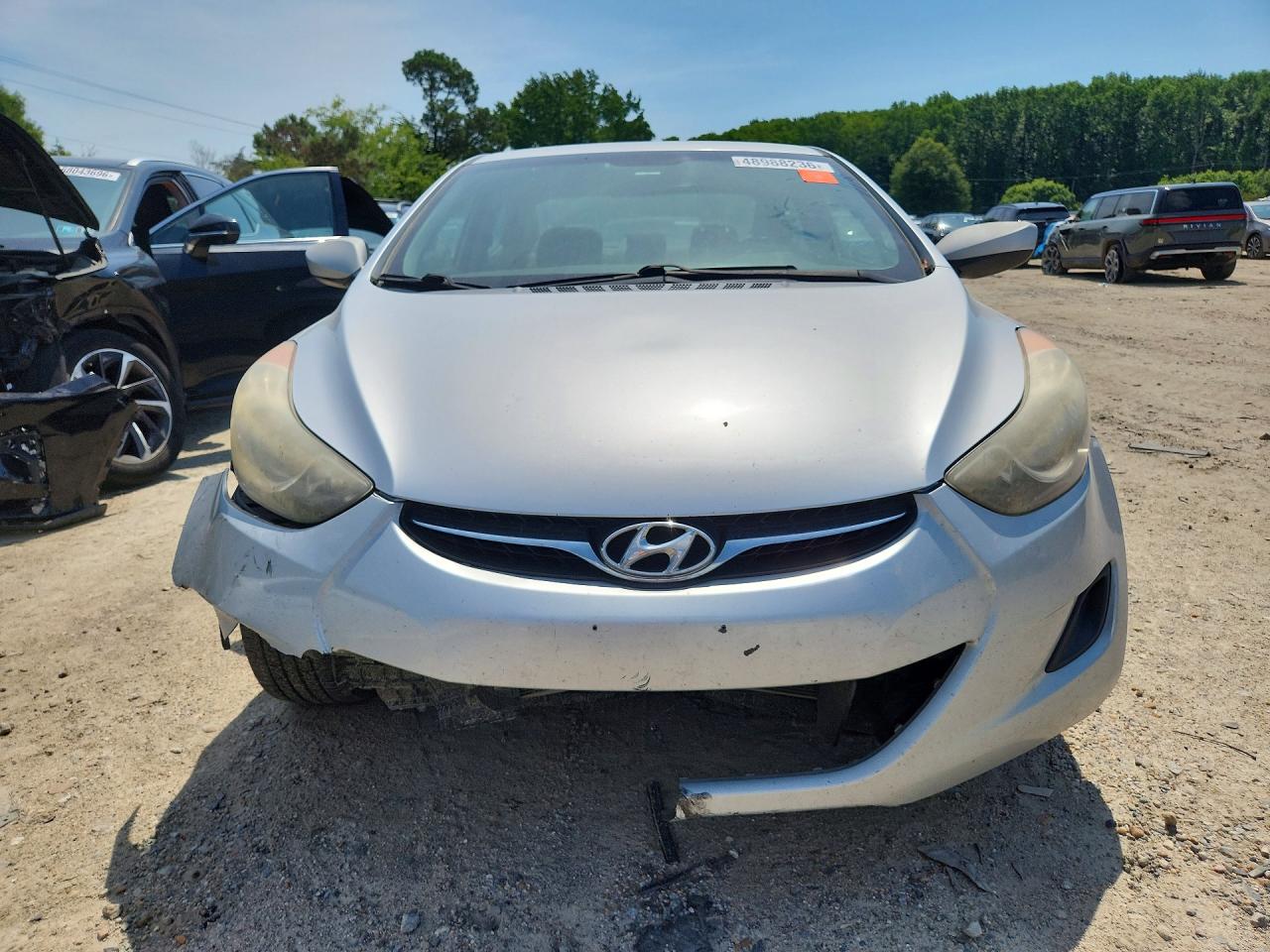 2013 Hyundai Elantra Gls Silver vin: 5NPDH4AE8DH390978