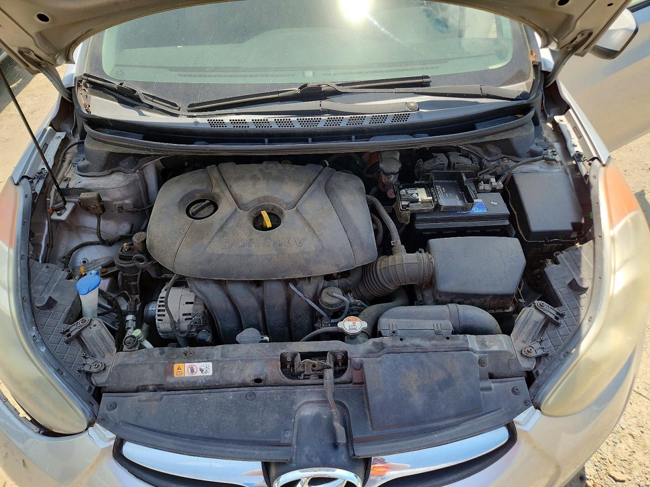 2013 Hyundai Elantra Gls Silver vin: 5NPDH4AE8DH390978