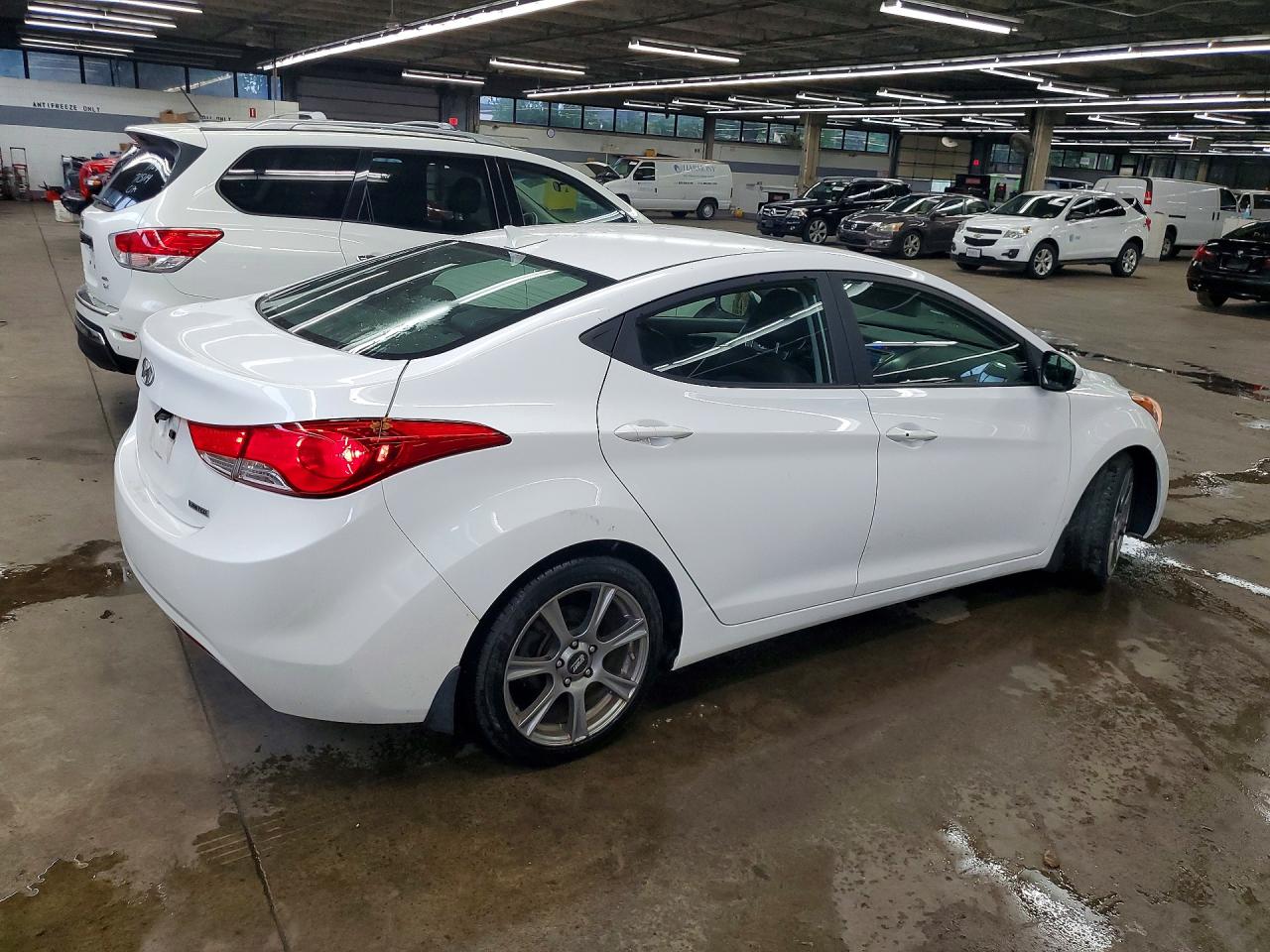 2013 Hyundai Elantra Limited Black vin: 5NPDH4AE8DH398742