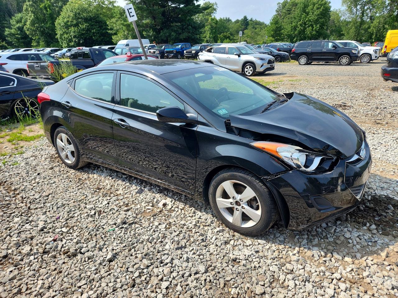 2013 Hyundai Elantra Gls Black vin: 5NPDH4AE8DH399096