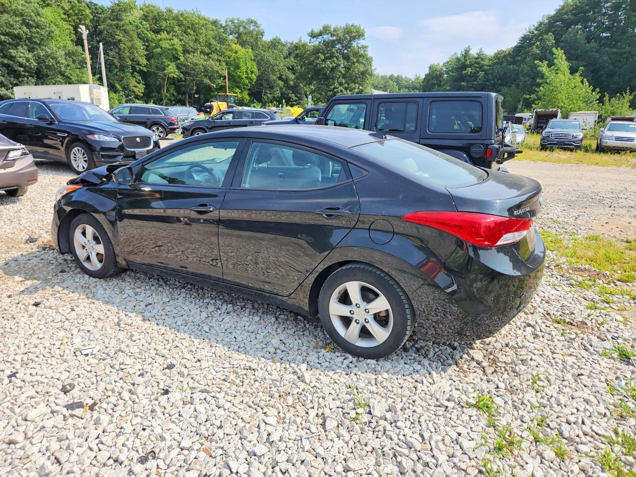 2013 Hyundai Elantra Gls Black vin: 5NPDH4AE8DH399096