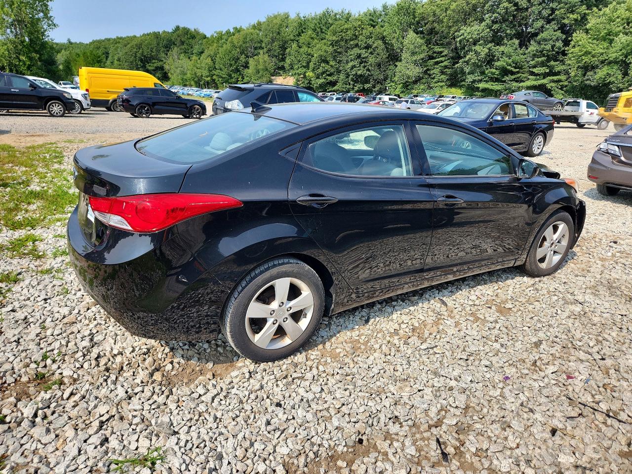 2013 Hyundai Elantra Gls Black vin: 5NPDH4AE8DH399096