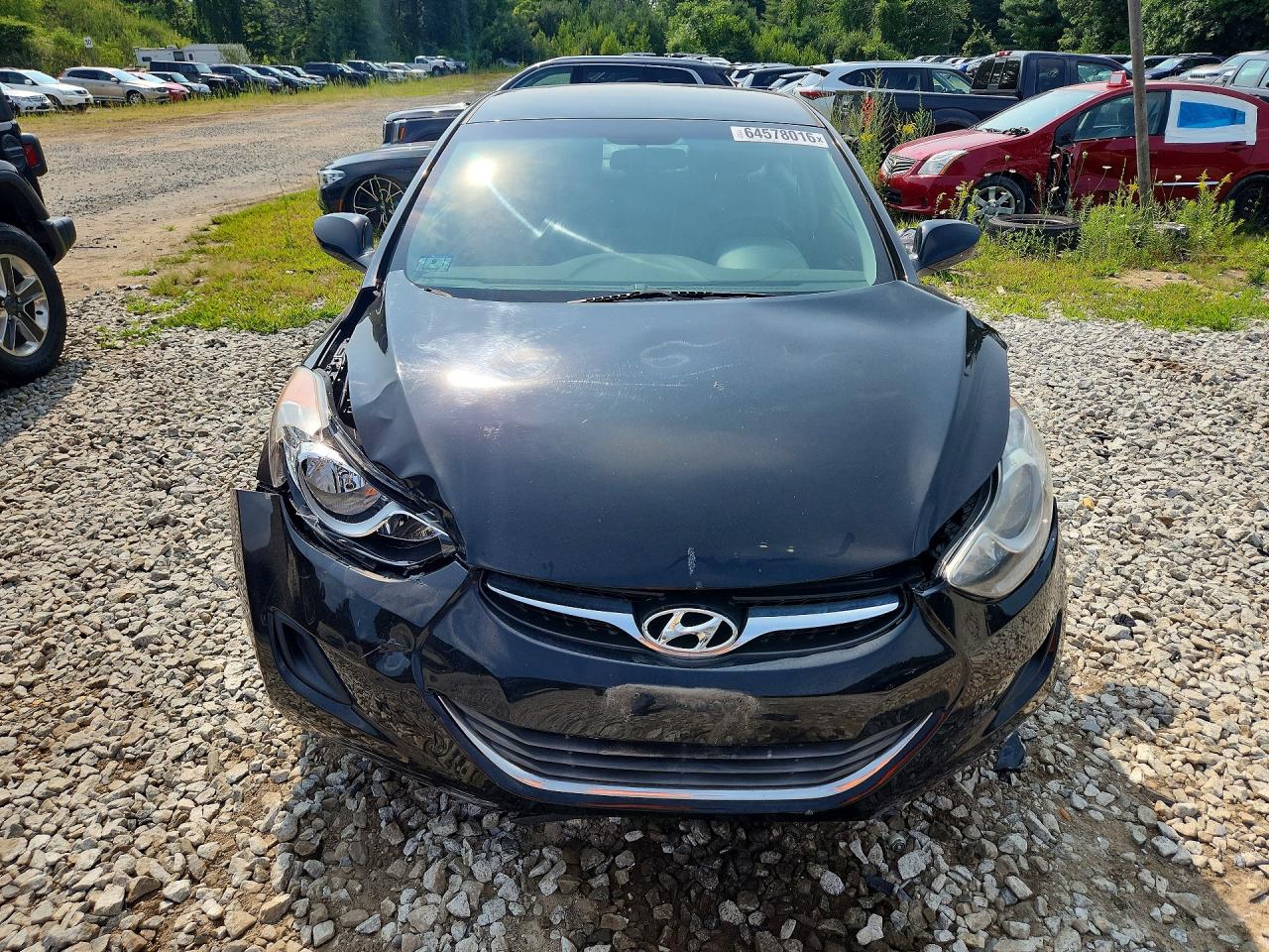 2013 Hyundai Elantra Gls Black vin: 5NPDH4AE8DH399096