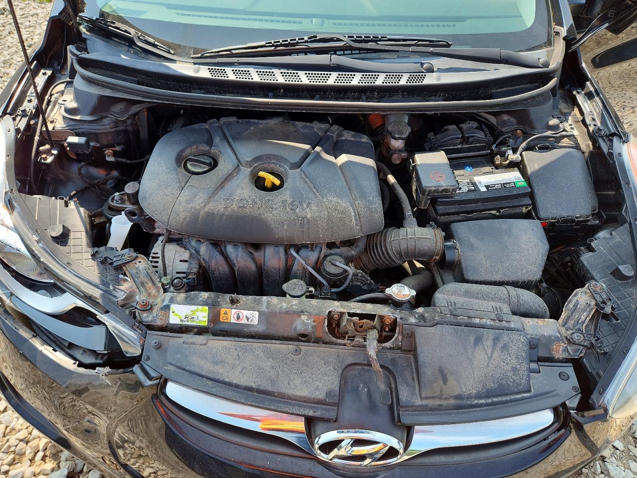 2013 Hyundai Elantra Gls Black vin: 5NPDH4AE8DH399096