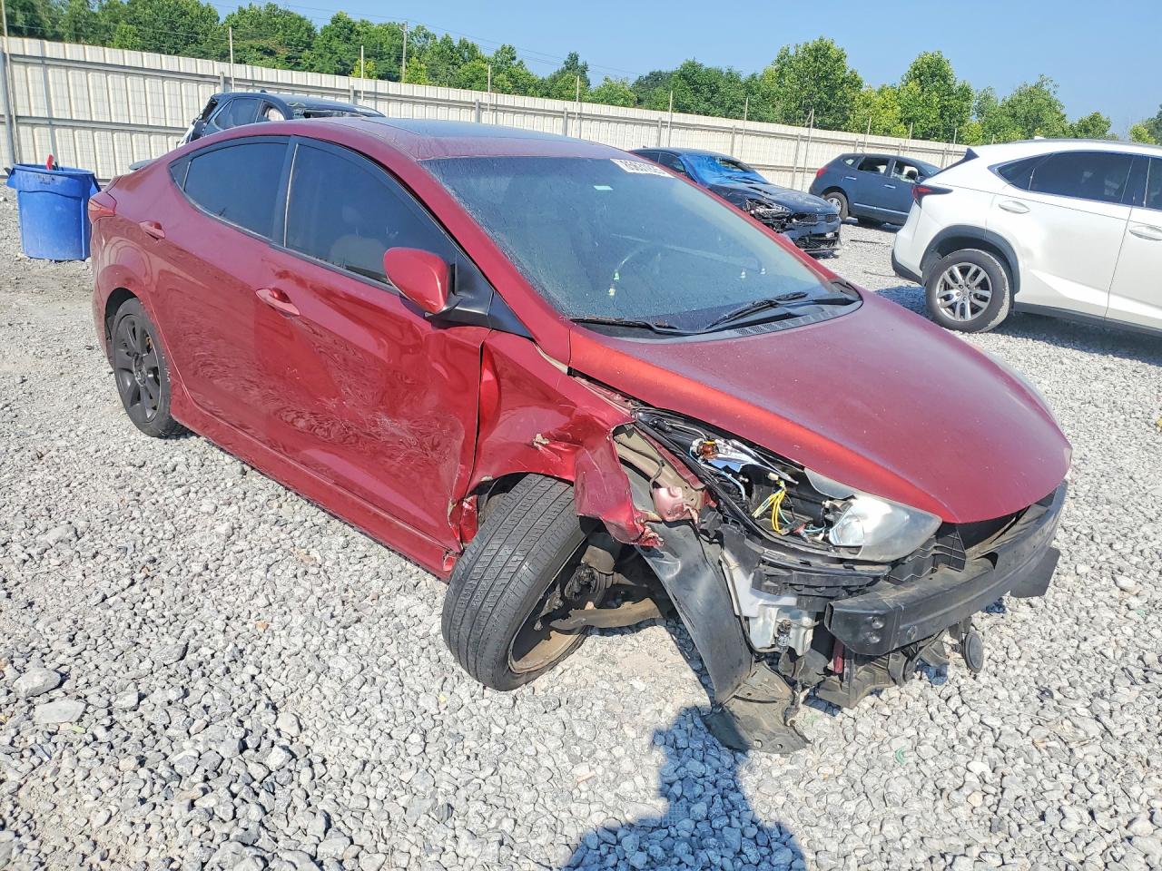 2013 Hyundai Elantra Limited Red vin: 5NPDH4AE8DH401378