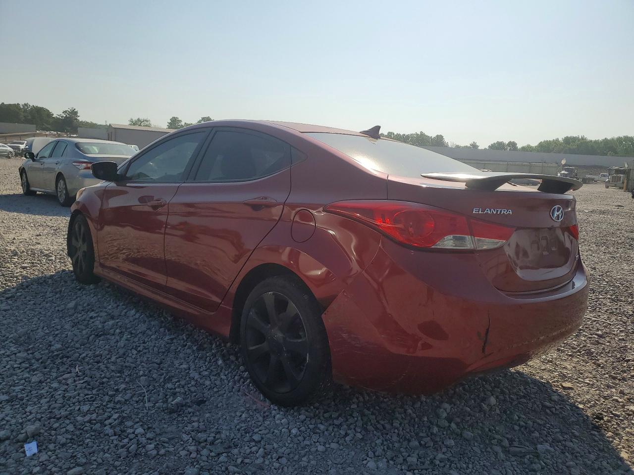2013 Hyundai Elantra Limited Red vin: 5NPDH4AE8DH401378