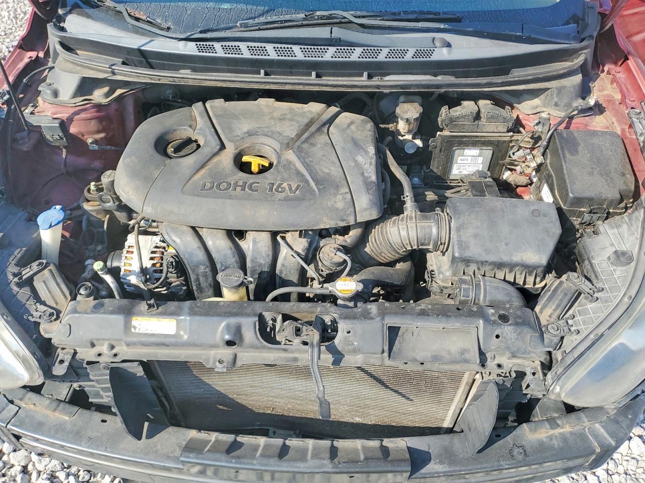 2013 Hyundai Elantra Limited Red vin: 5NPDH4AE8DH401378