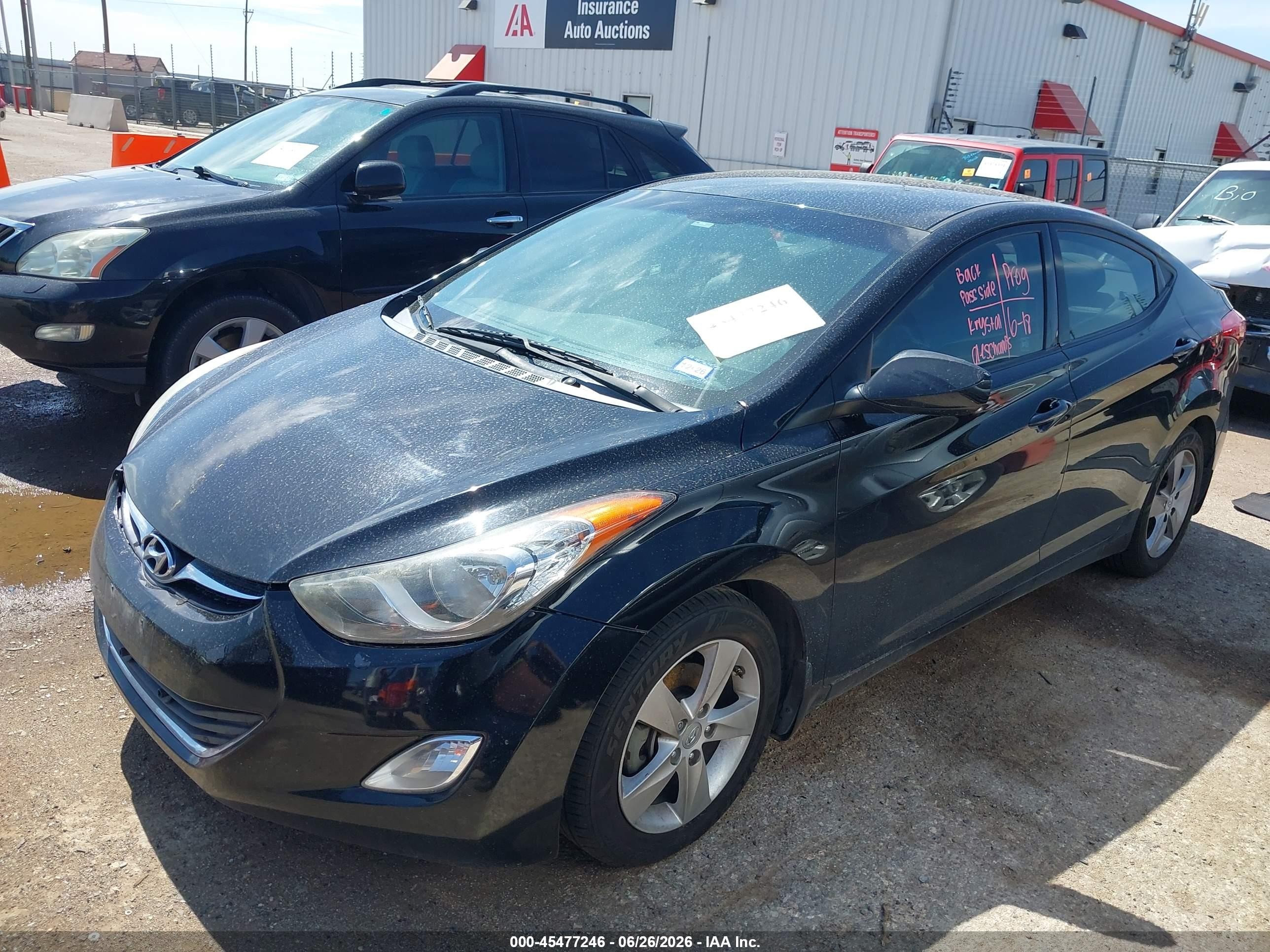 2013 Hyundai Elantra Gls Black vin: 5NPDH4AE8DH402157