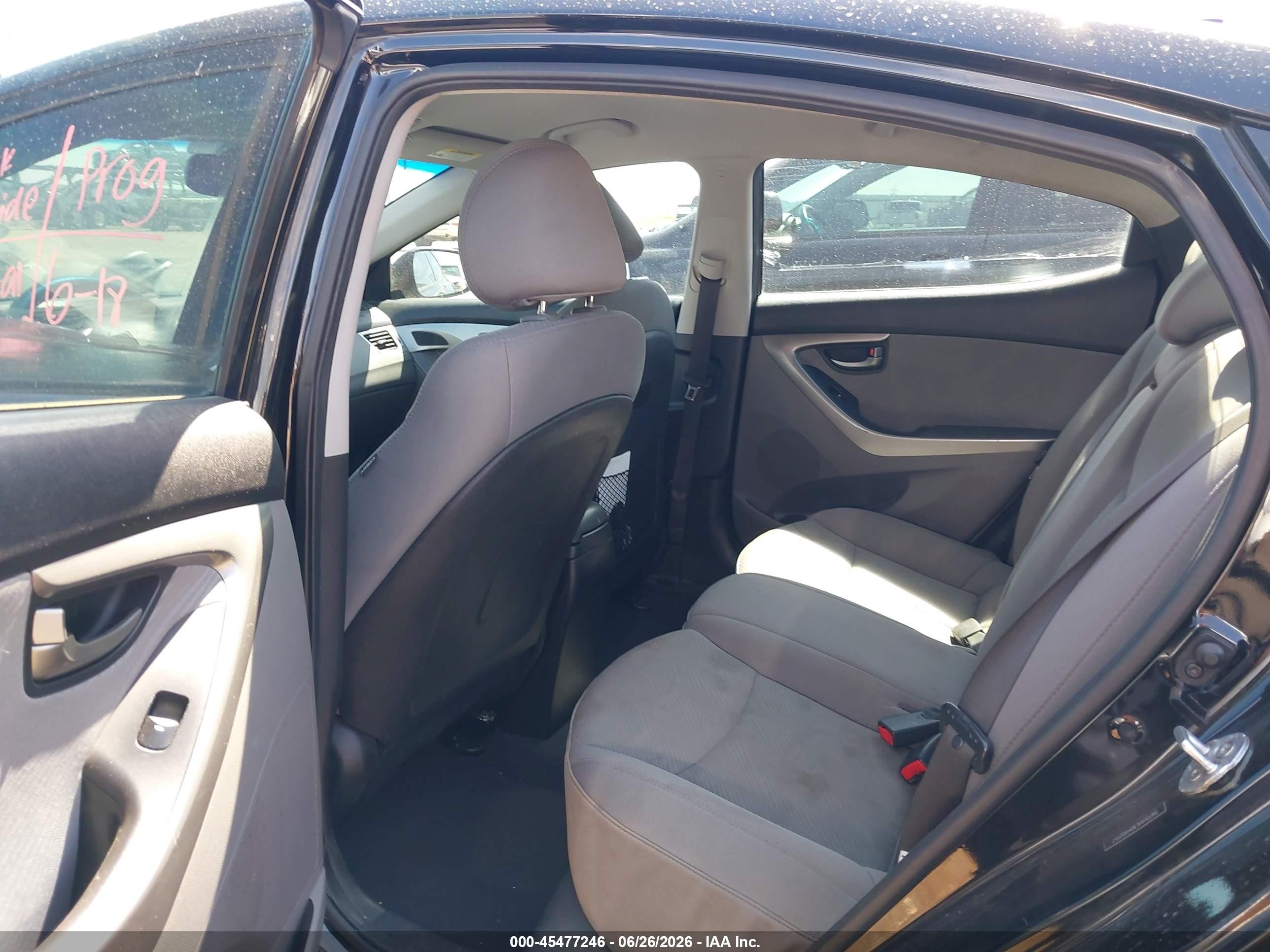 2013 Hyundai Elantra Gls Black vin: 5NPDH4AE8DH402157