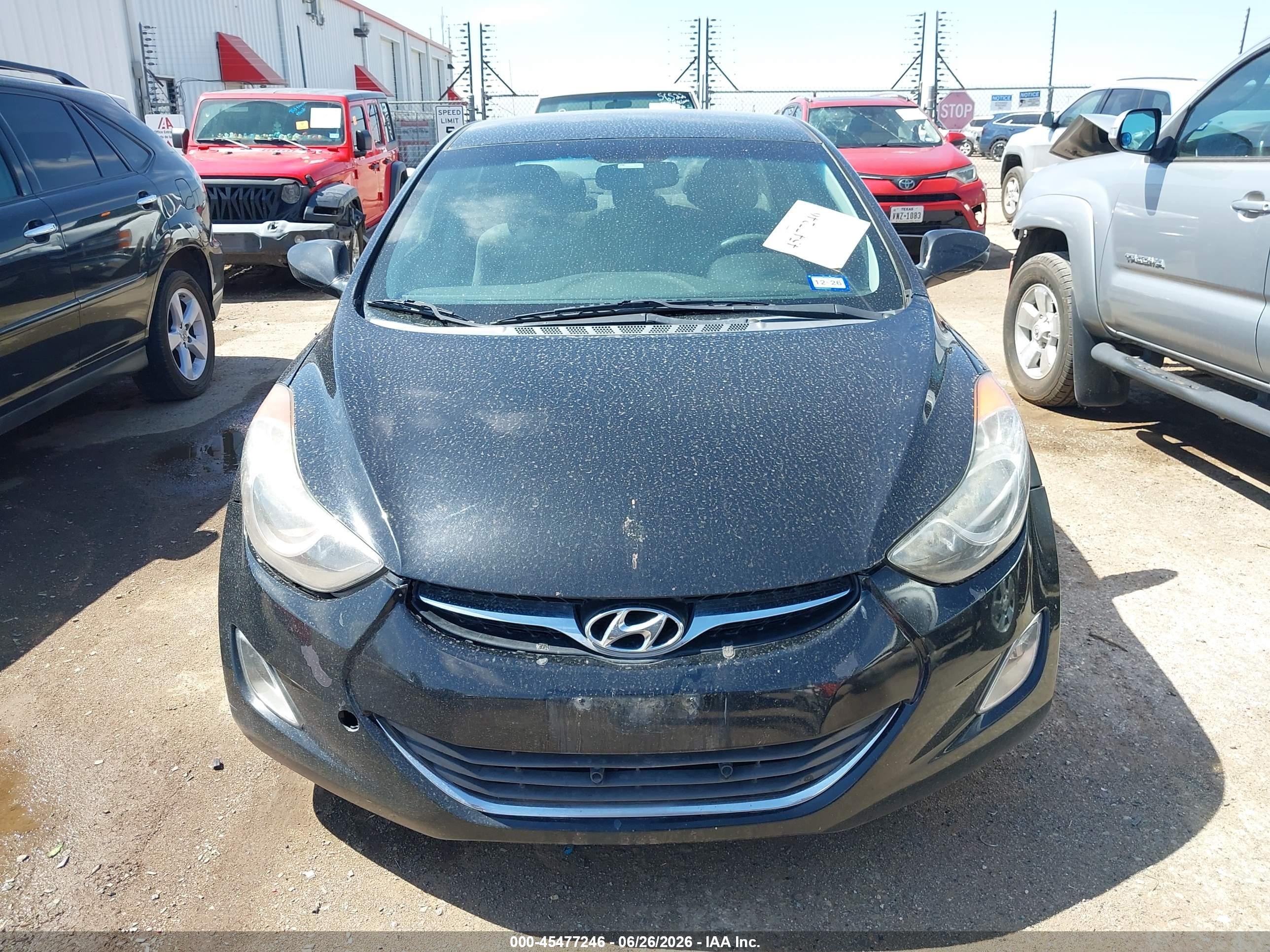2013 Hyundai Elantra Gls Black vin: 5NPDH4AE8DH402157