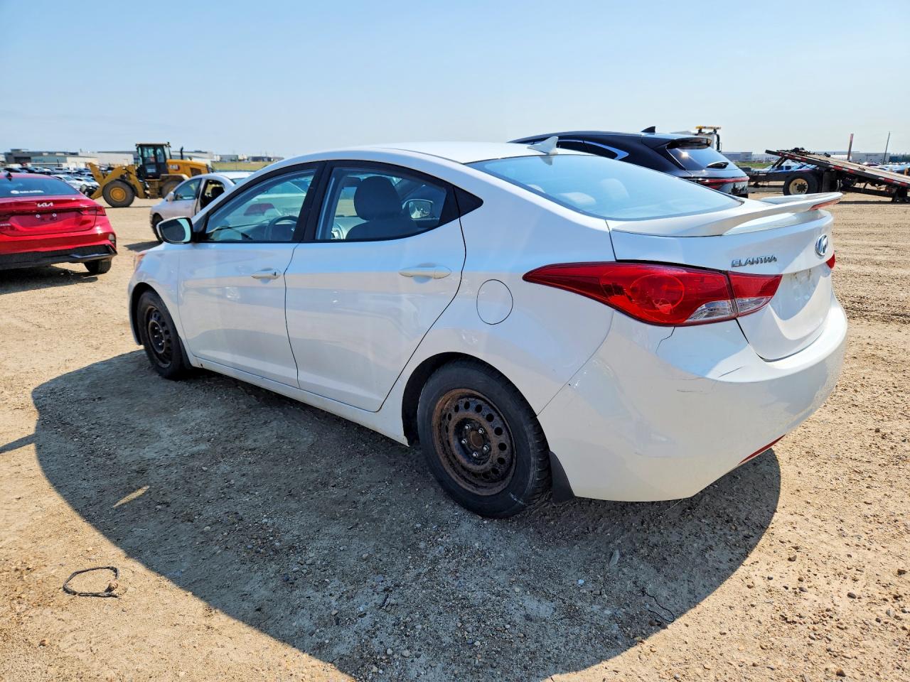 2013 Hyundai Elantra Gls White vin: 5NPDH4AE8DH411246