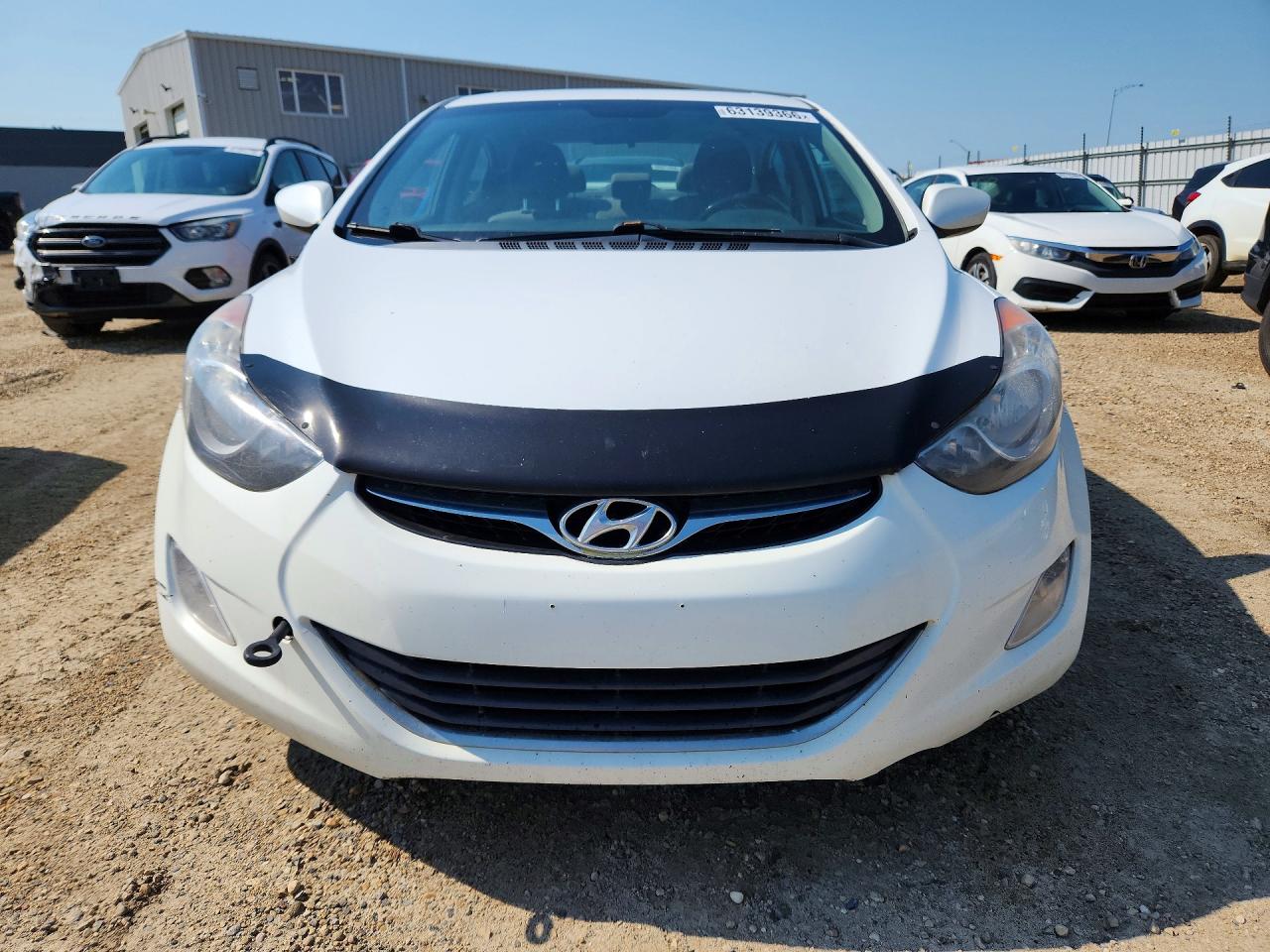 2013 Hyundai Elantra Gls White vin: 5NPDH4AE8DH411246