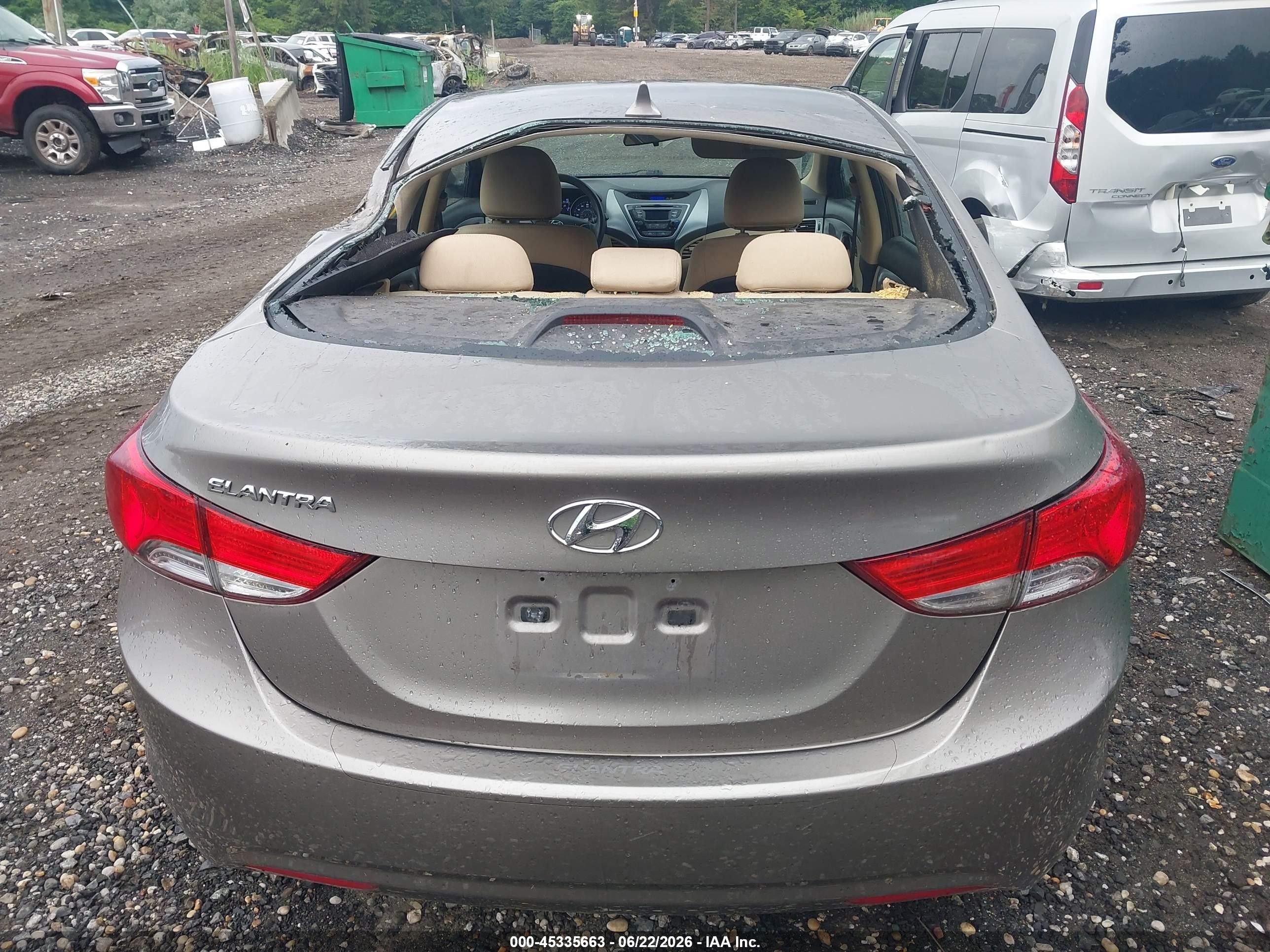 2013 Hyundai Elantra Gls Brown vin: 5NPDH4AE8DH412011