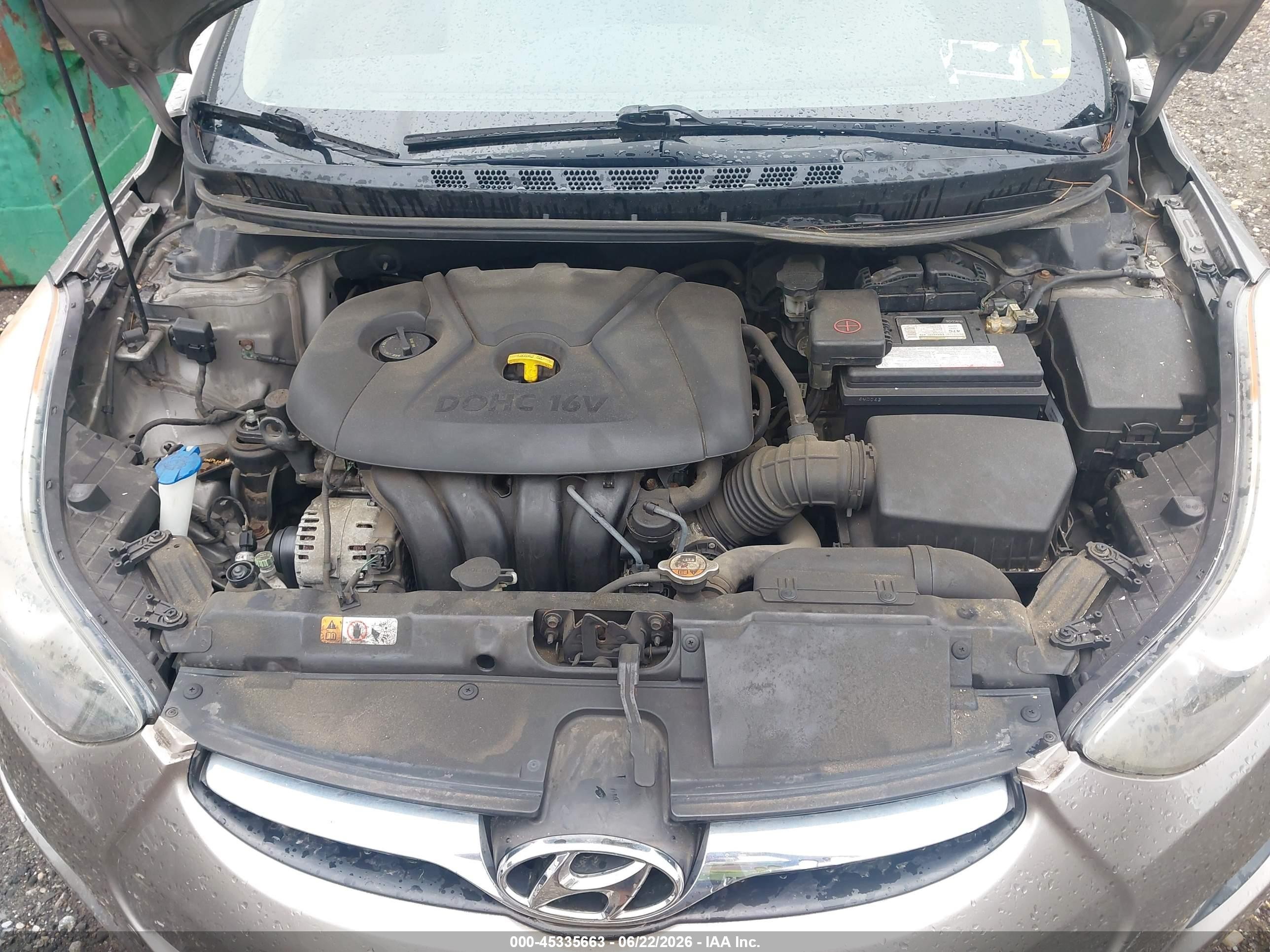 2013 Hyundai Elantra Gls Brown vin: 5NPDH4AE8DH412011