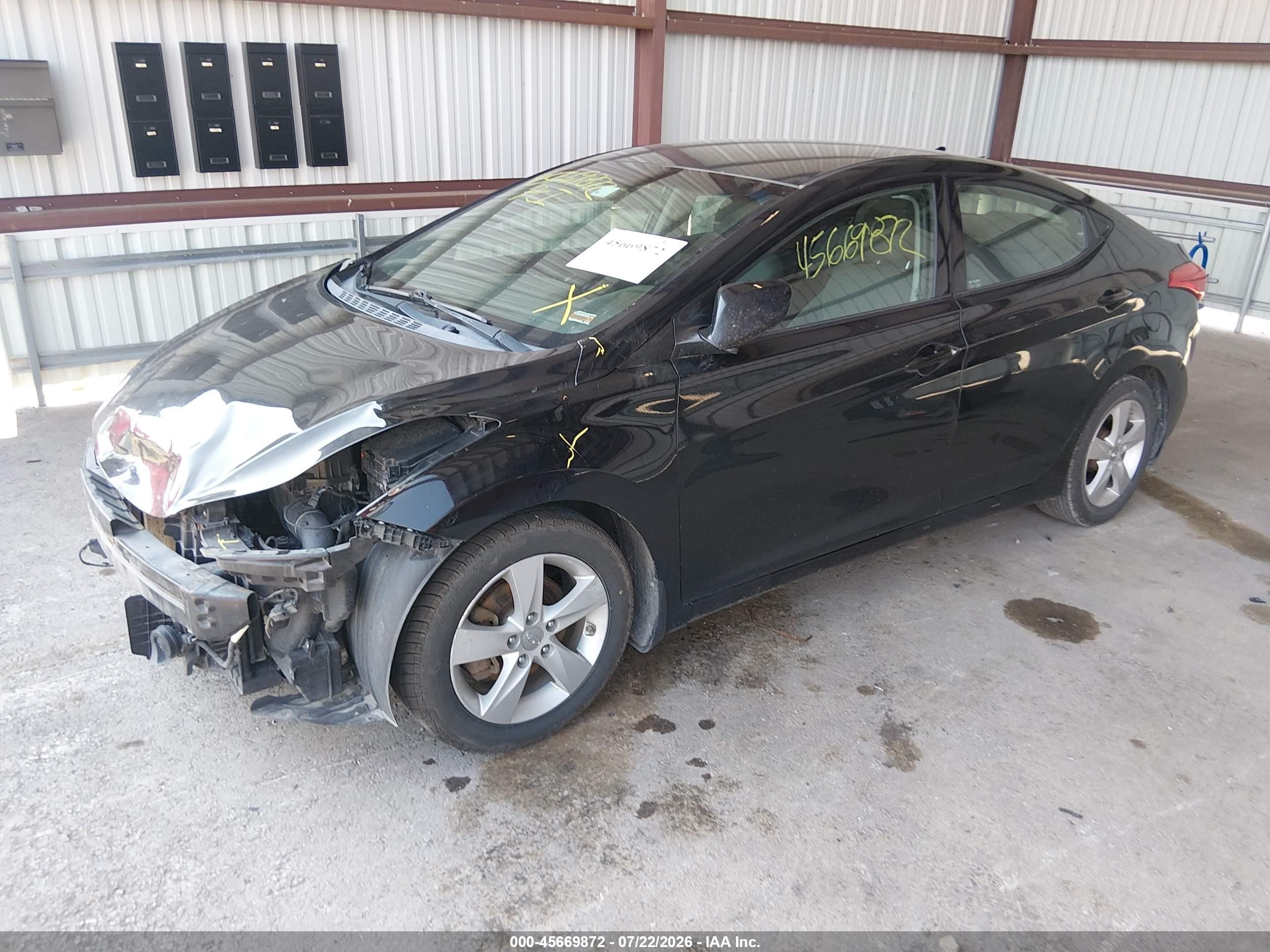2013 Hyundai Elantra Gls Черный vin: 5NPDH4AE8DH412252