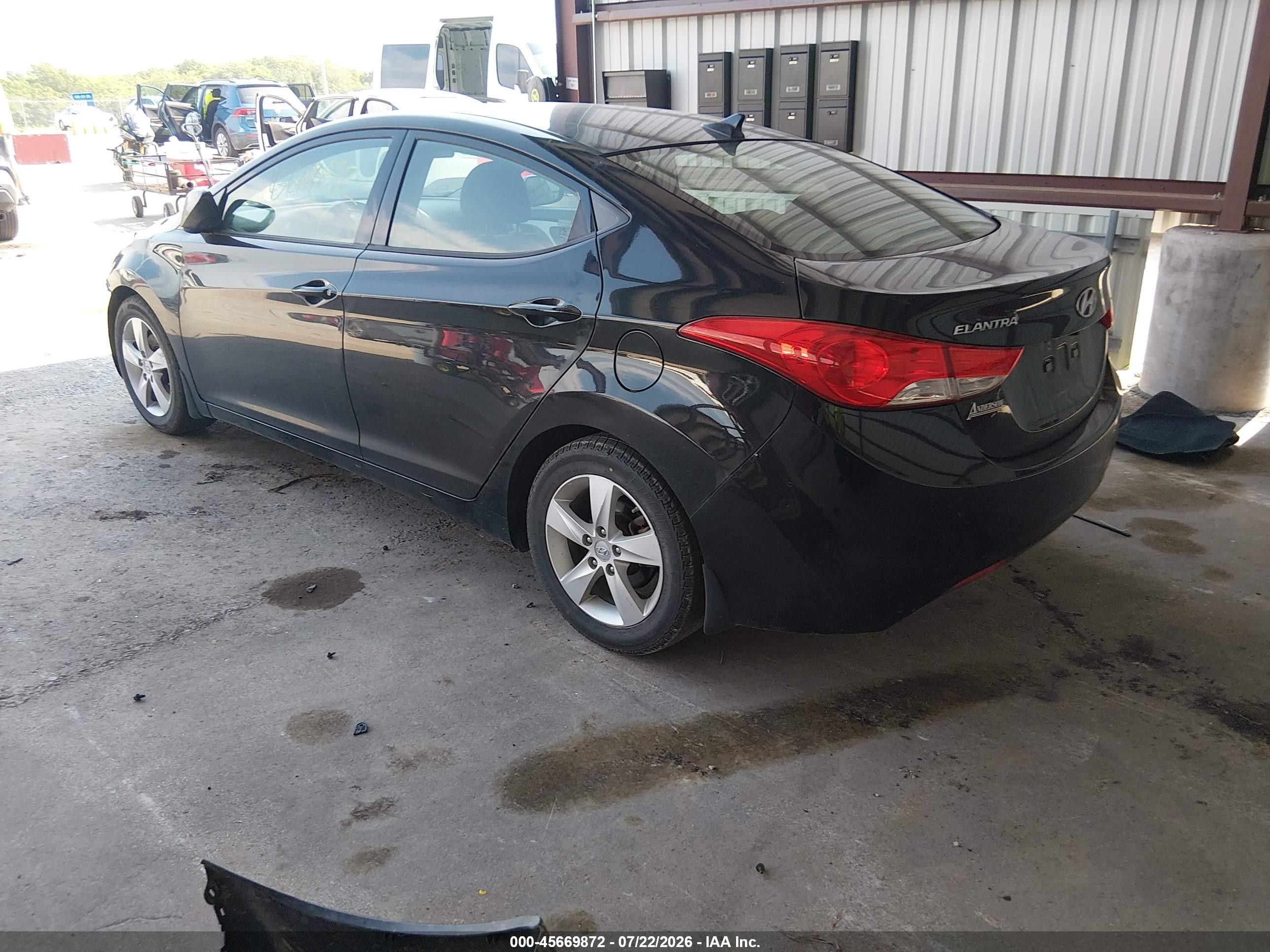 2013 Hyundai Elantra Gls Черный vin: 5NPDH4AE8DH412252