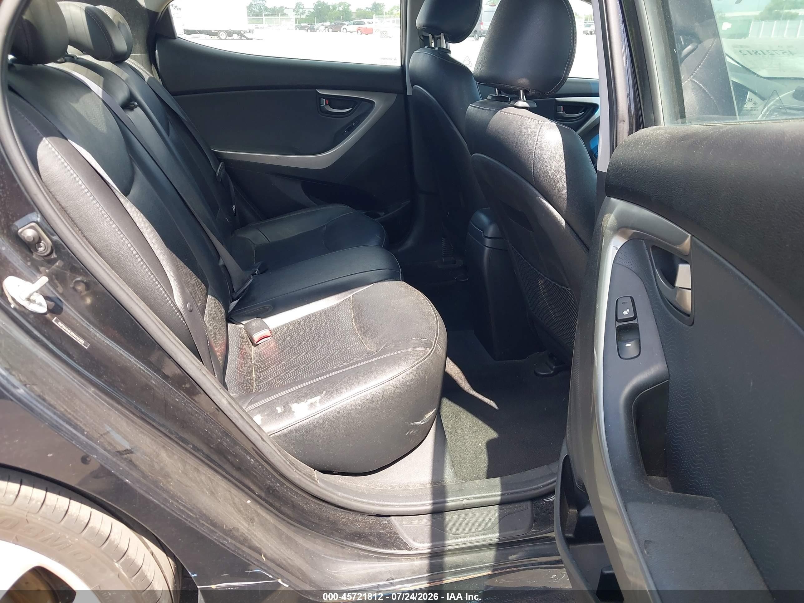 2013 Hyundai Elantra Limited Black vin: 5NPDH4AE8DH416382