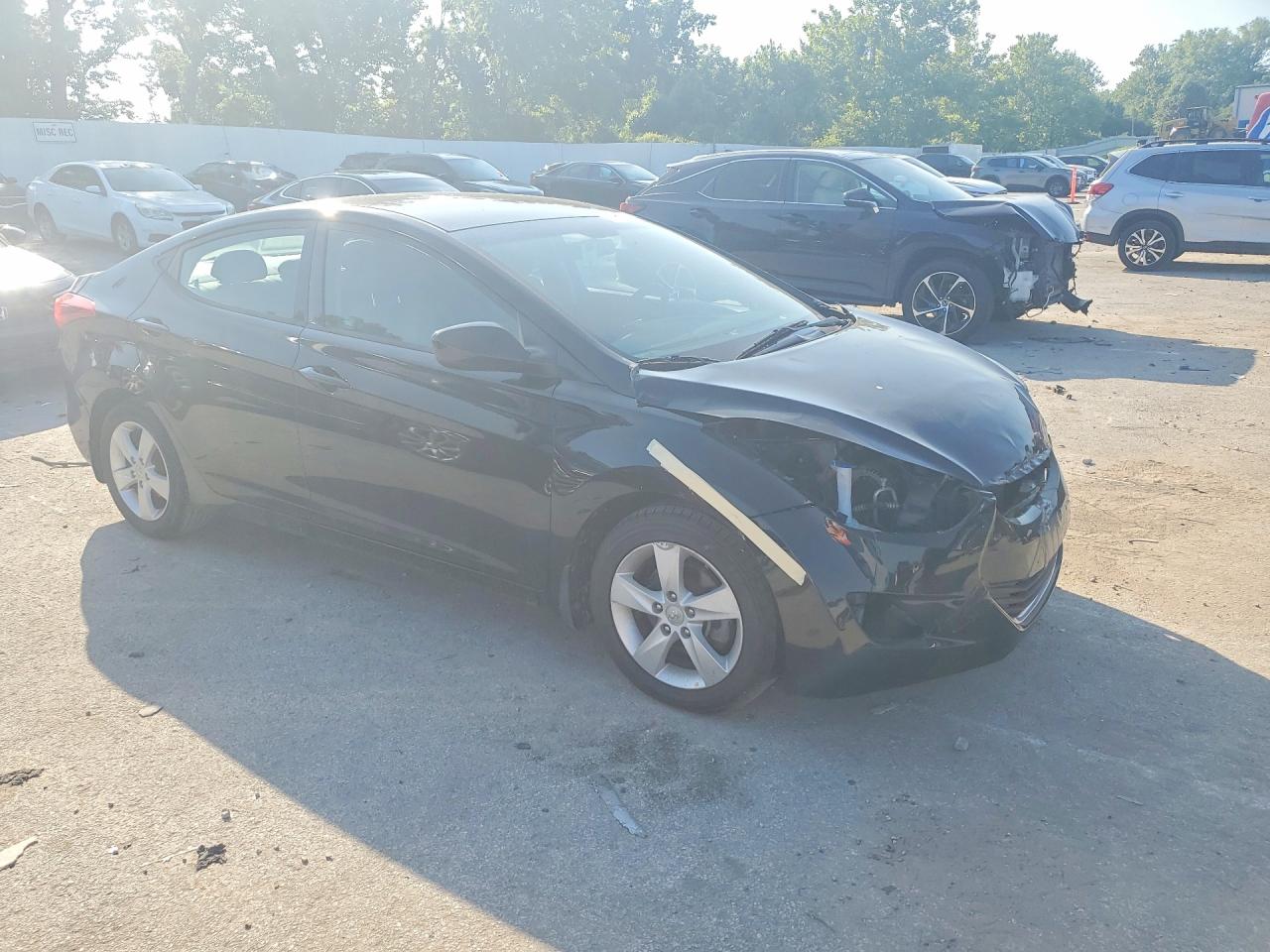 2013 Hyundai Elantra Gls Black vin: 5NPDH4AE8DH416673