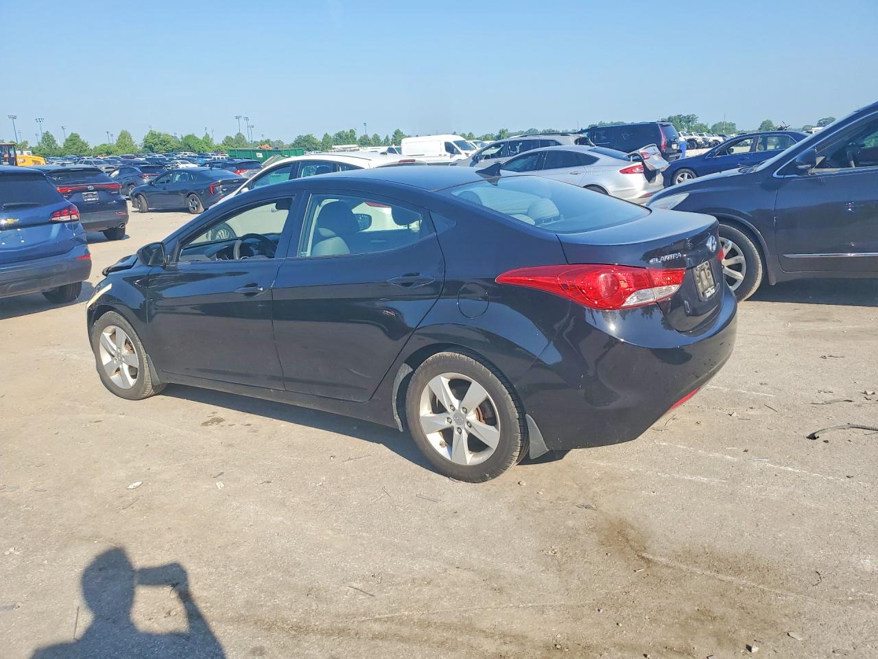 2013 Hyundai Elantra Gls Black vin: 5NPDH4AE8DH416673