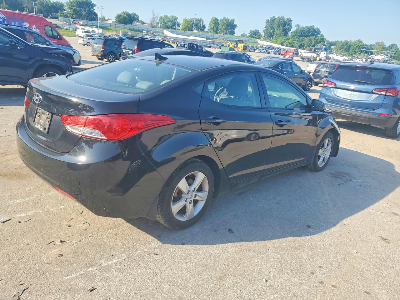 2013 Hyundai Elantra Gls Black vin: 5NPDH4AE8DH416673