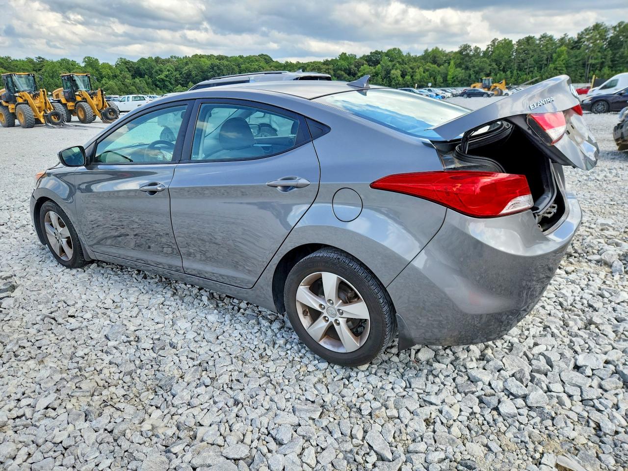2013 Hyundai Elantra Gls Gray vin: 5NPDH4AE8DH417578