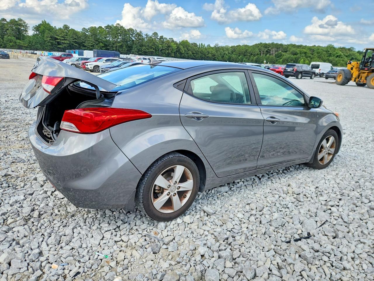 2013 Hyundai Elantra Gls Gray vin: 5NPDH4AE8DH417578