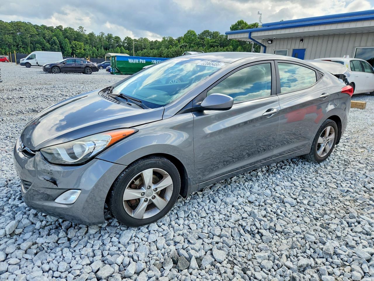 2013 Hyundai Elantra Gls Gray vin: 5NPDH4AE8DH417578