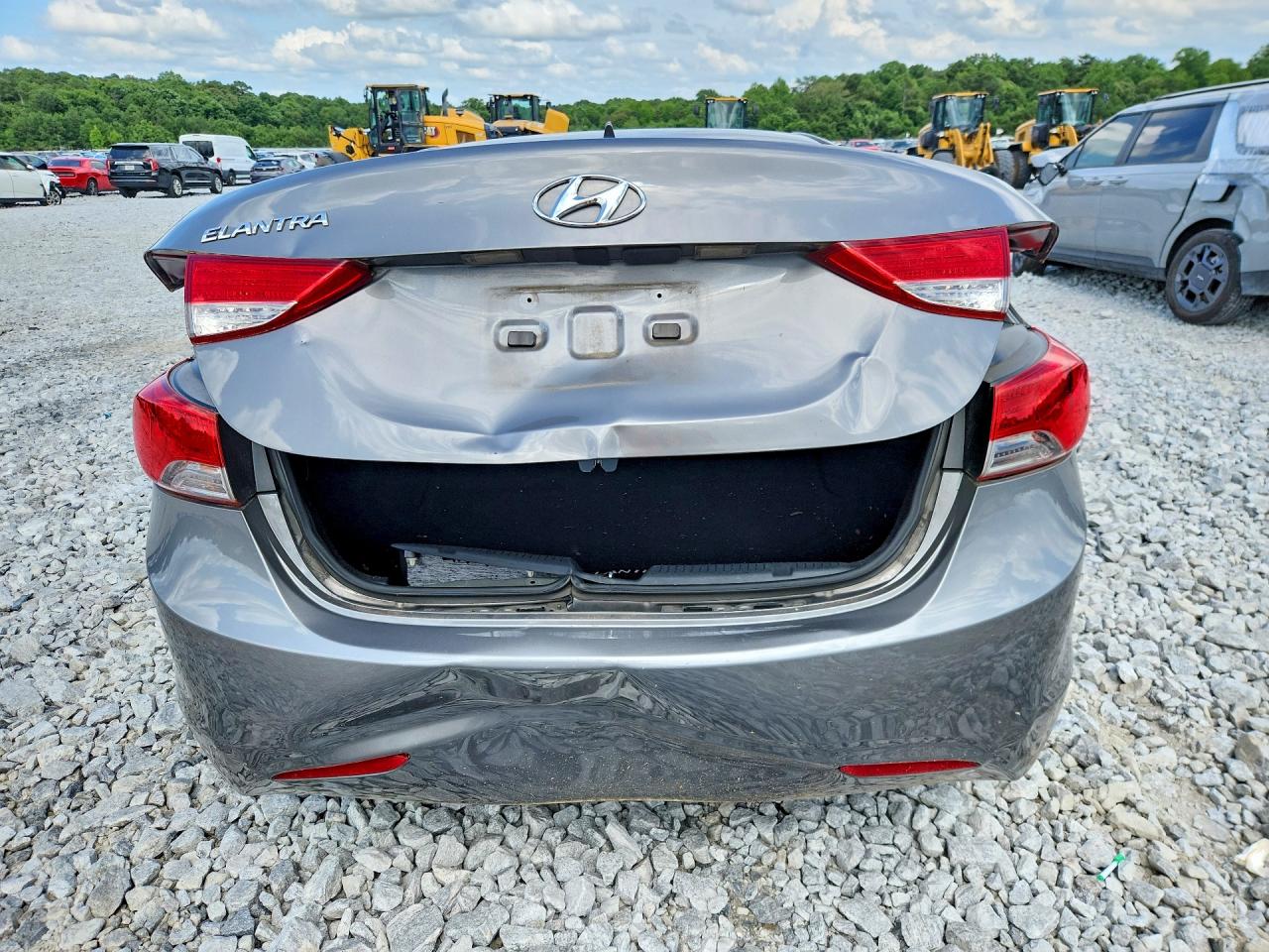2013 Hyundai Elantra Gls Gray vin: 5NPDH4AE8DH417578