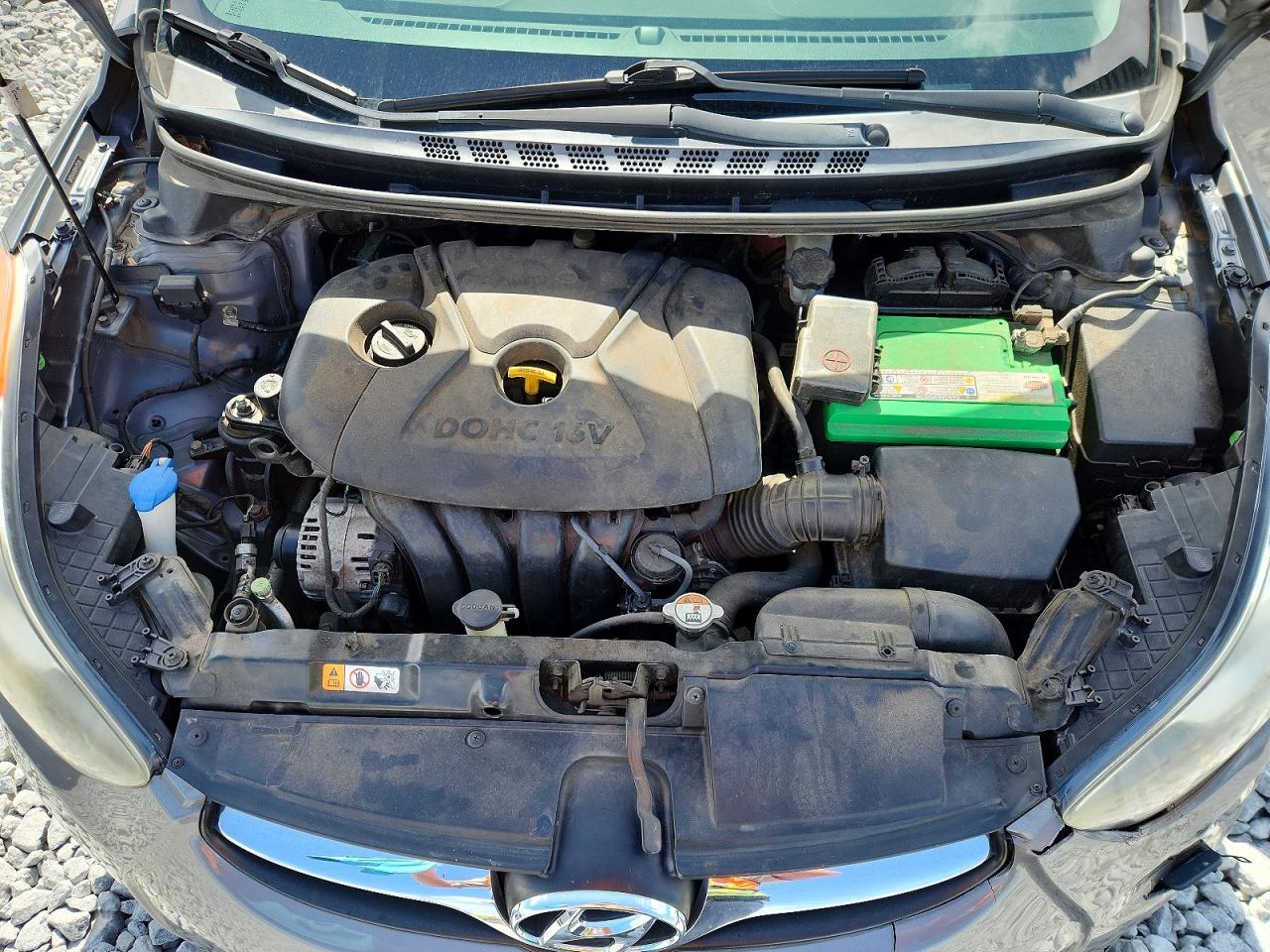 2013 Hyundai Elantra Gls Gray vin: 5NPDH4AE8DH417578