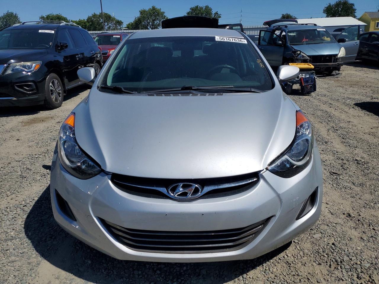 2013 Hyundai Elantra Gls Silver vin: 5NPDH4AE8DH417726