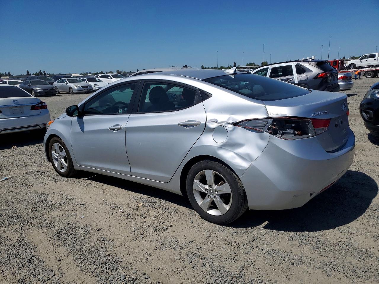 2013 Hyundai Elantra Gls Silver vin: 5NPDH4AE8DH417726