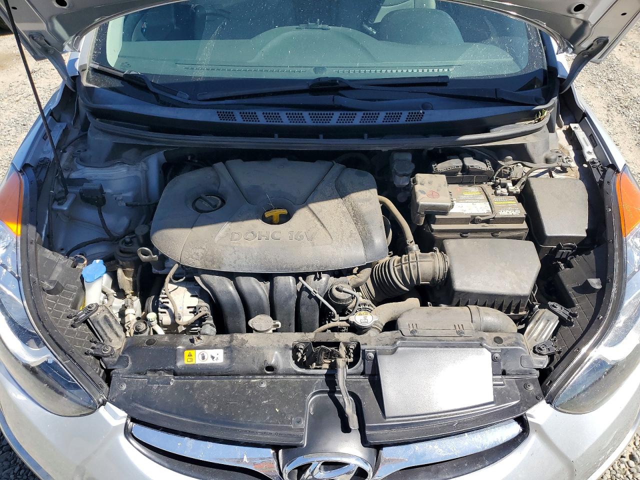 2013 Hyundai Elantra Gls Silver vin: 5NPDH4AE8DH417726
