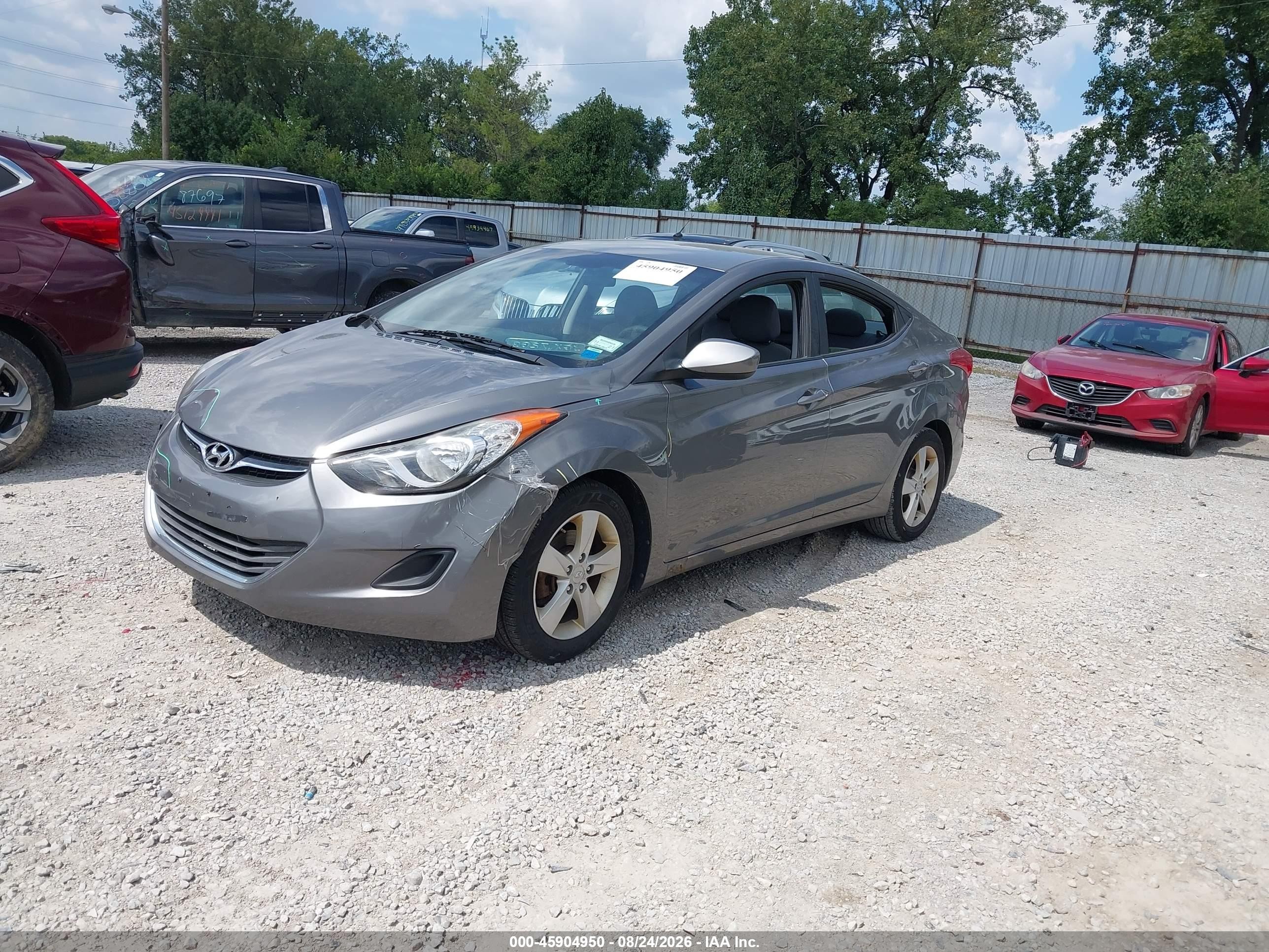 2013 Hyundai Elantra Gls Gray vin: 5NPDH4AE8DH419525
