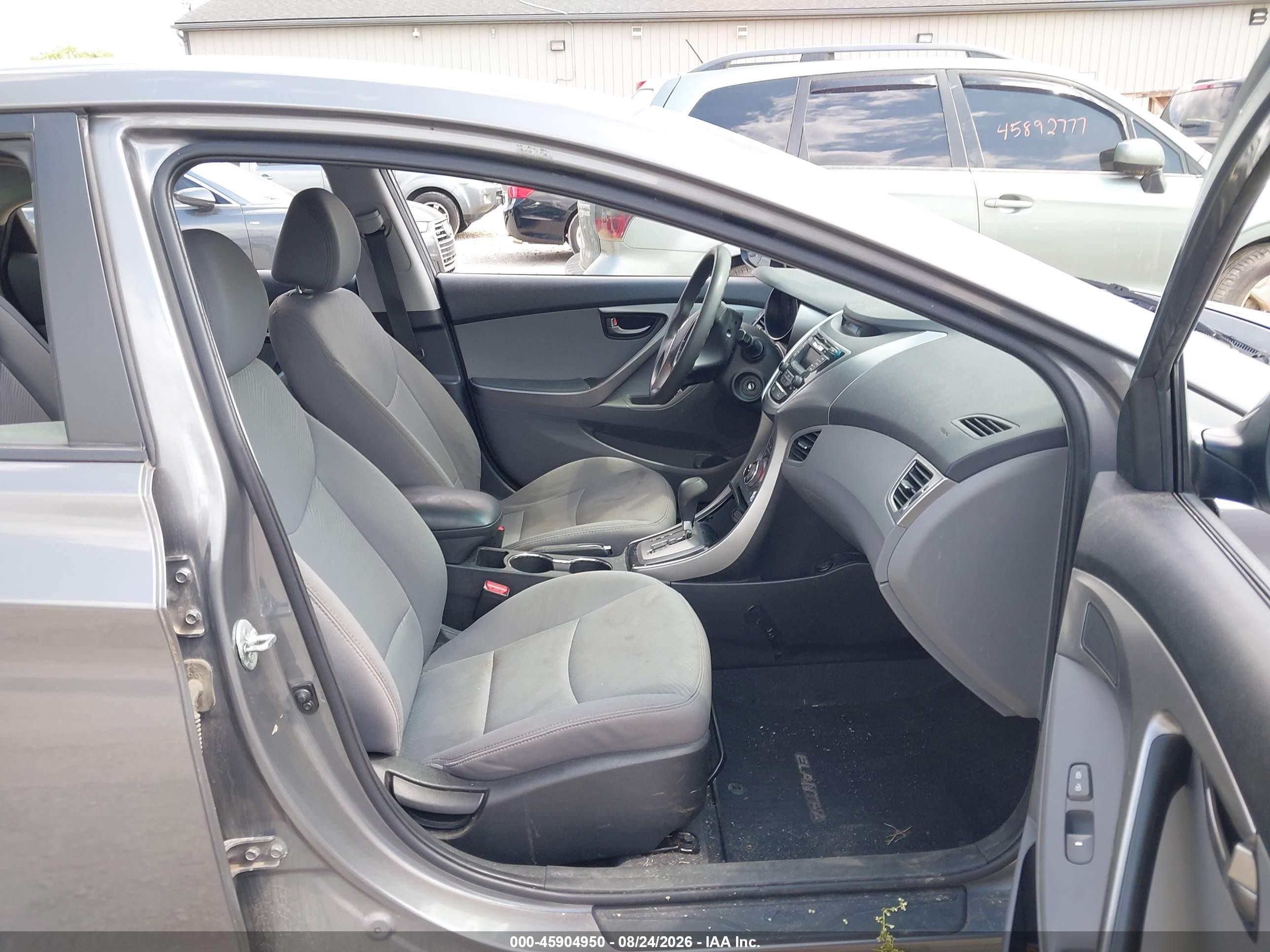 2013 Hyundai Elantra Gls Gray vin: 5NPDH4AE8DH419525