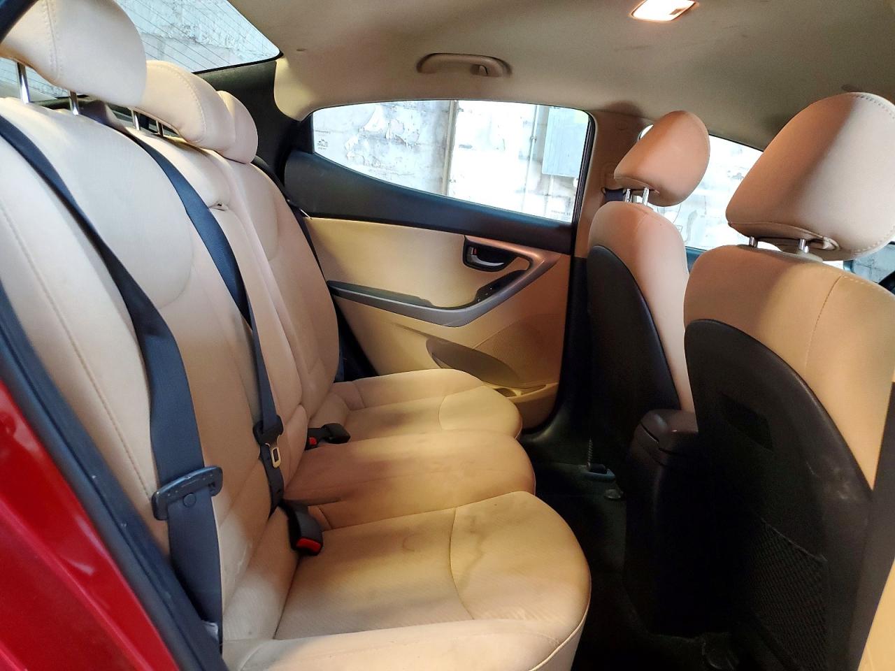 2013 Hyundai Elantra Gls Red vin: 5NPDH4AE8DH420478