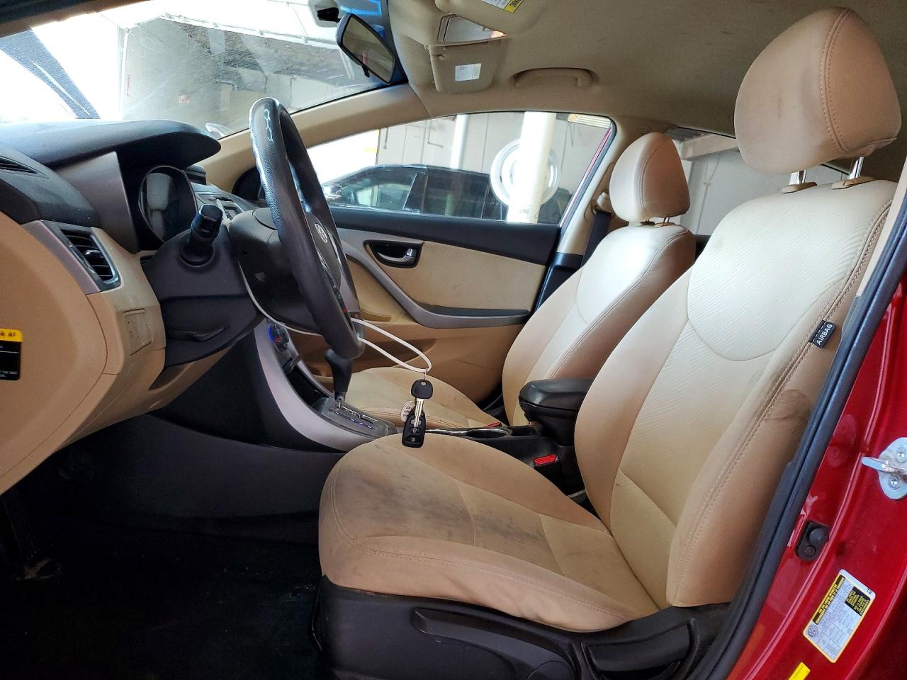 2013 Hyundai Elantra Gls Red vin: 5NPDH4AE8DH420478