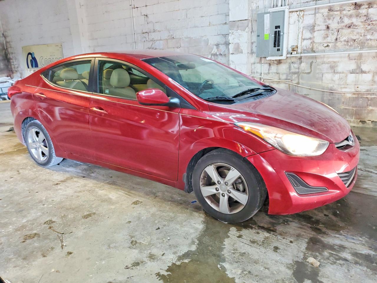 2013 Hyundai Elantra Gls Red vin: 5NPDH4AE8DH420478