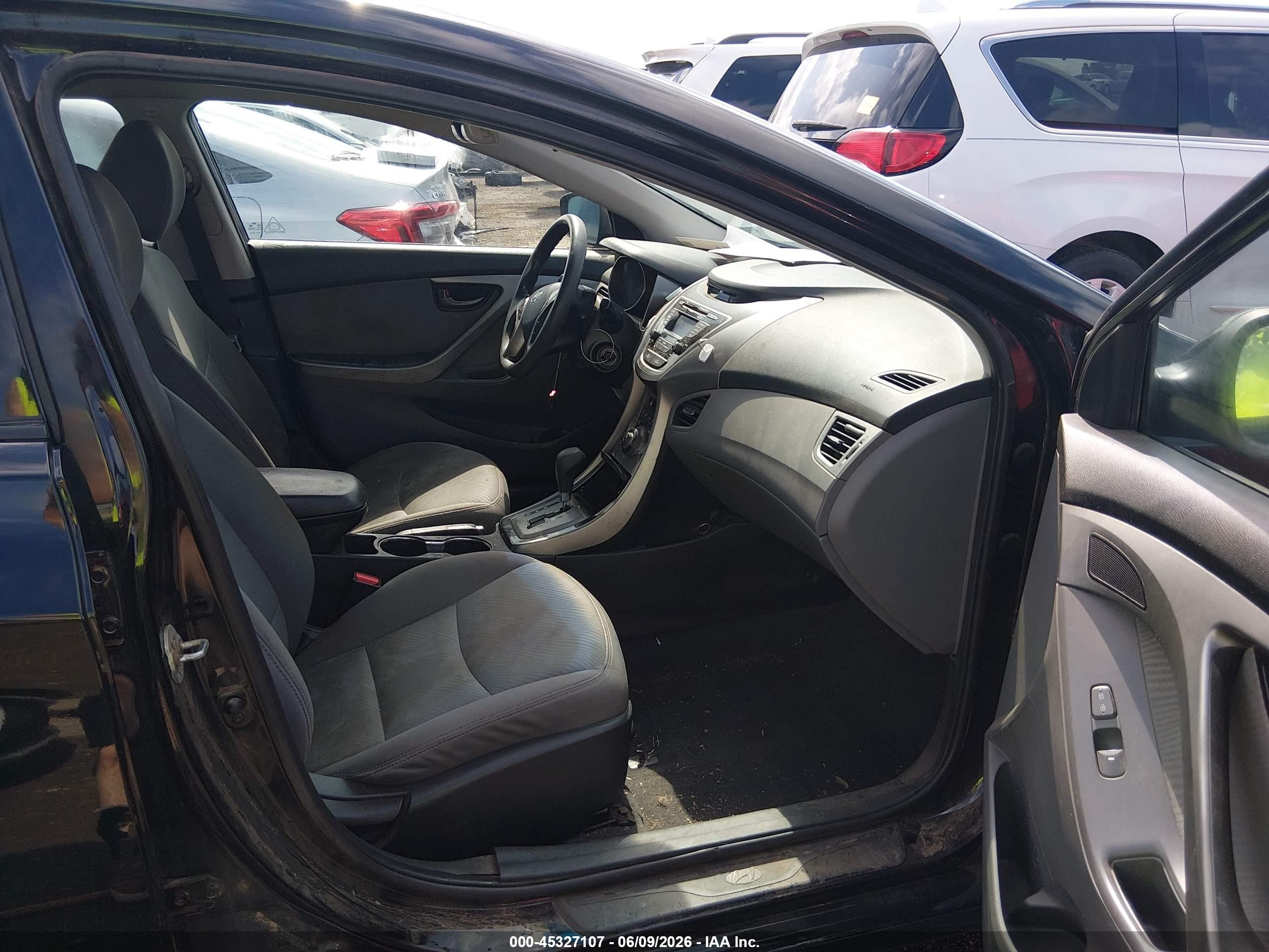 2013 Hyundai Elantra Gls Black vin: 5NPDH4AE8DH424157