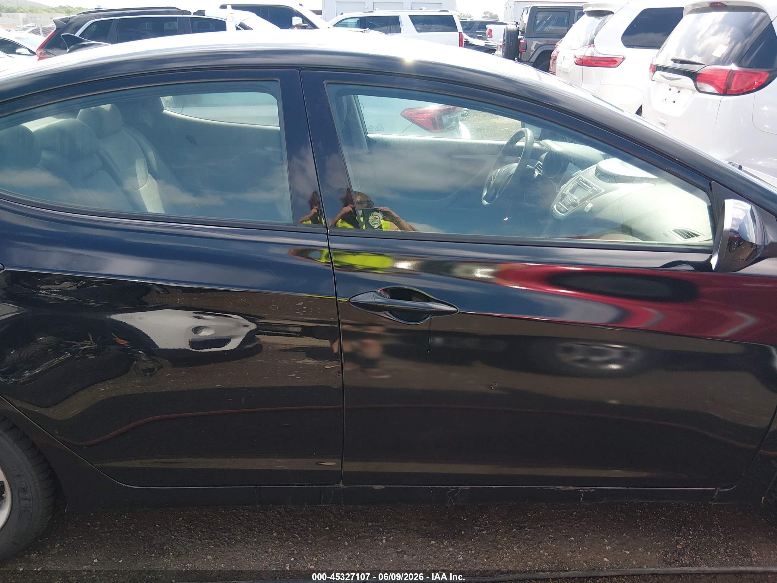 2013 Hyundai Elantra Gls Black vin: 5NPDH4AE8DH424157