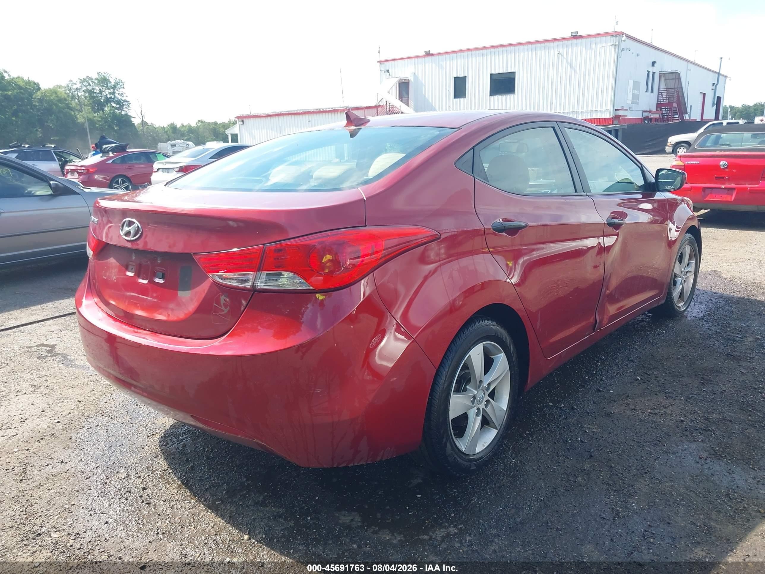 2013 Hyundai Elantra Gls Красный vin: 5NPDH4AE8DH427964