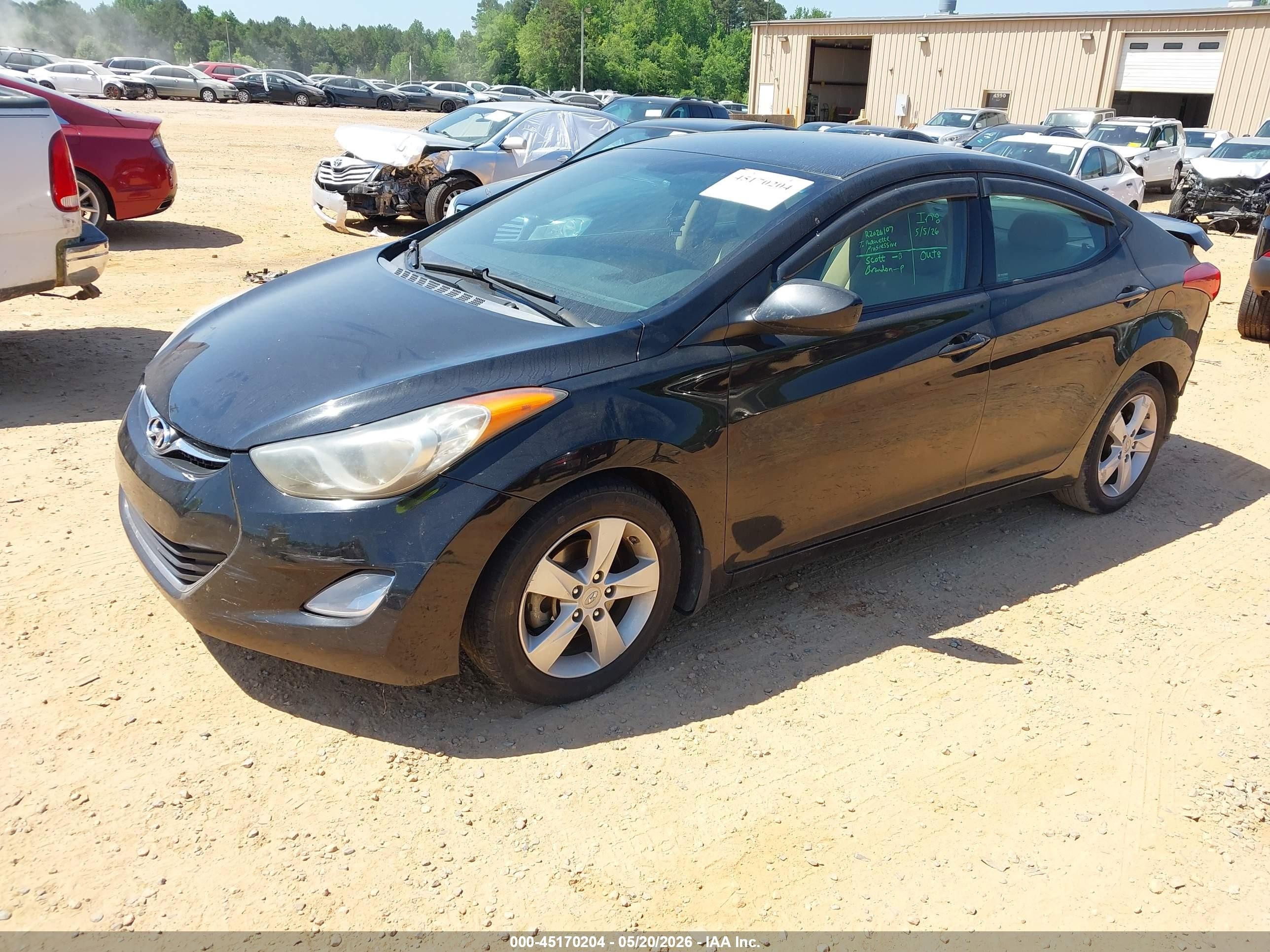 2013 Hyundai Elantra Gls Black vin: 5NPDH4AE8DH432176